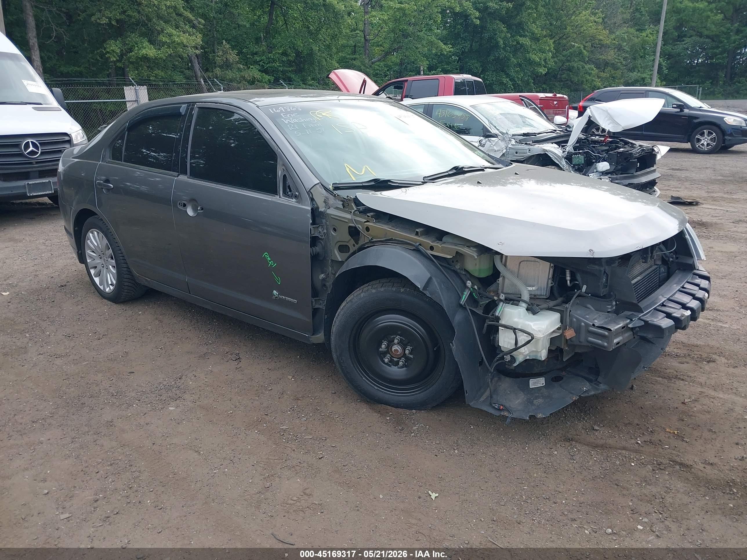 2010 Ford Fusion Hybrid   Серый vin: 3FADP0L34AR304720