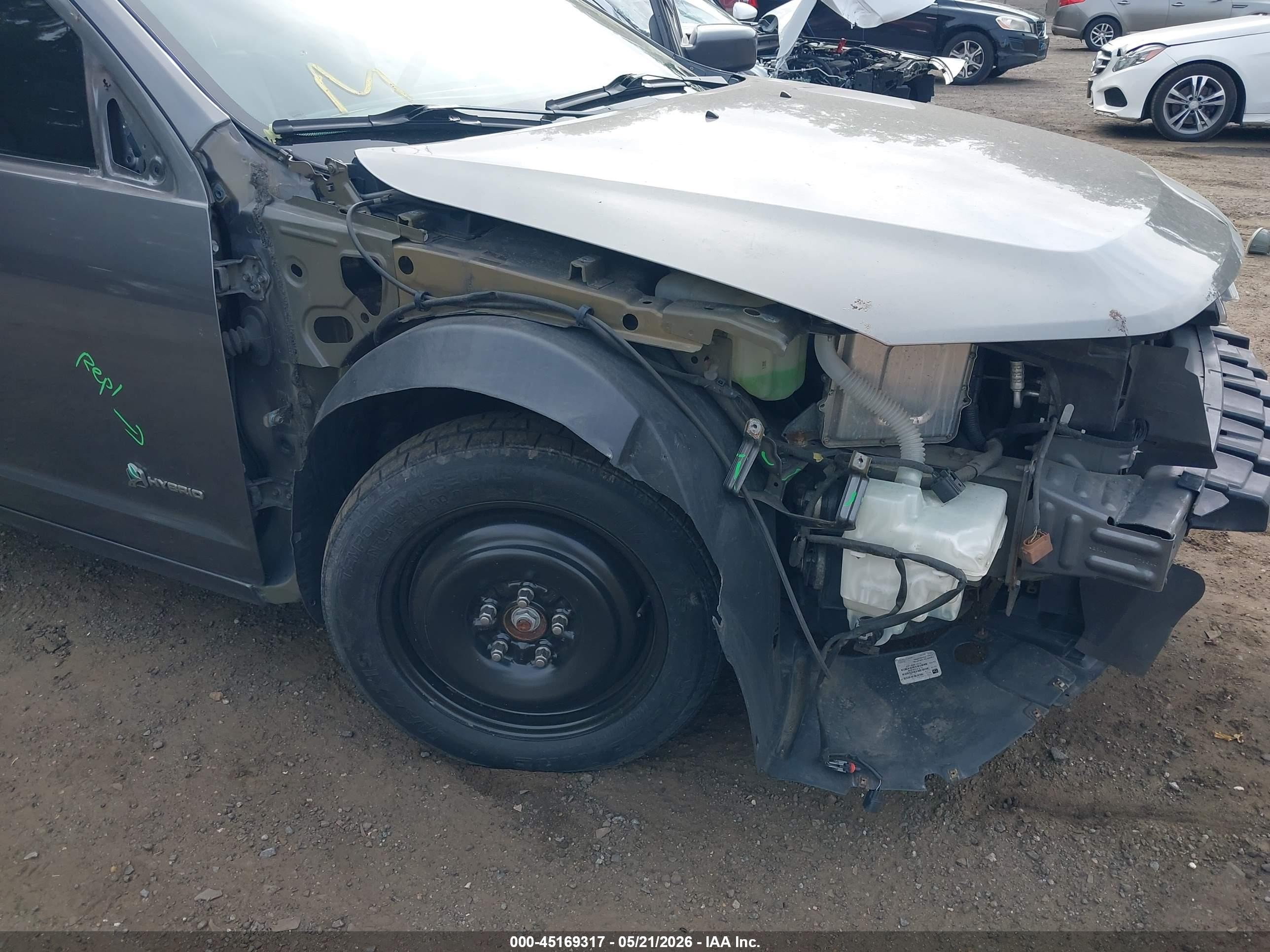 2010 Ford Fusion Hybrid   Серый vin: 3FADP0L34AR304720