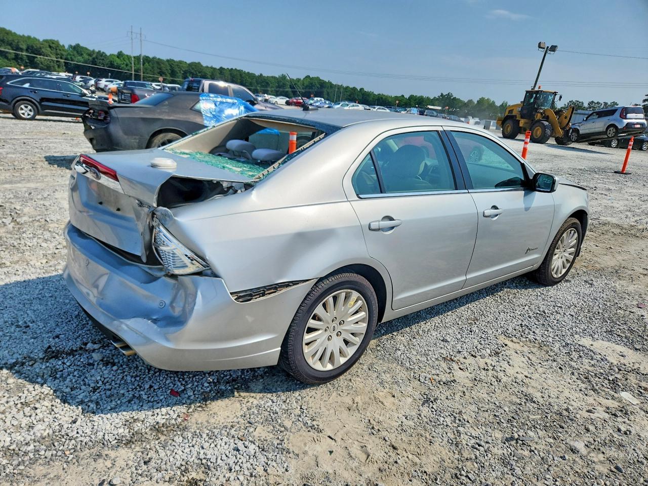 2010 Ford Fusion Hybrid Silver vin: 3FADP0L34AR356218
