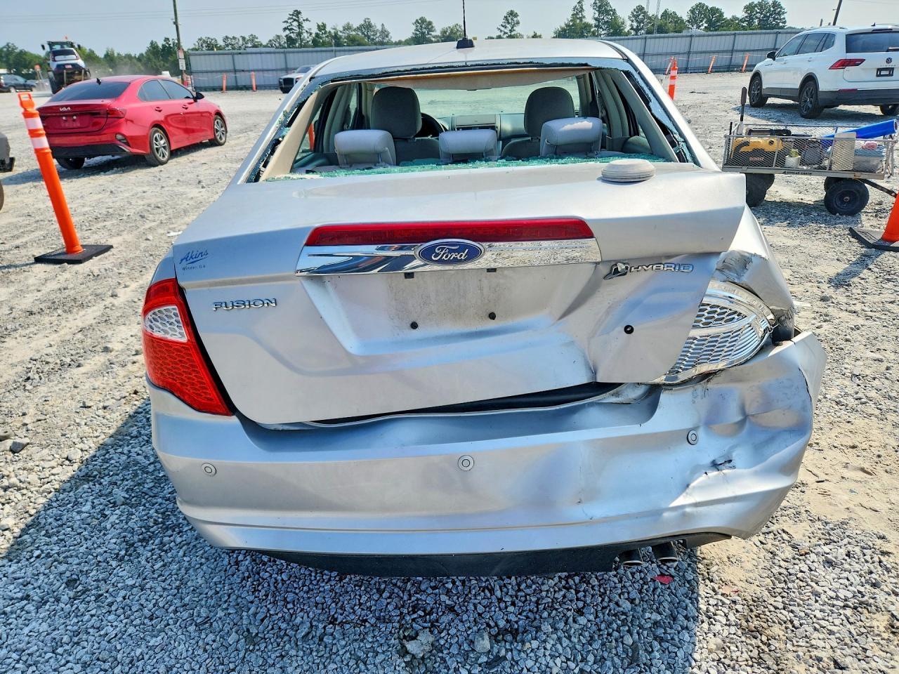 2010 Ford Fusion Hybrid Silver vin: 3FADP0L34AR356218