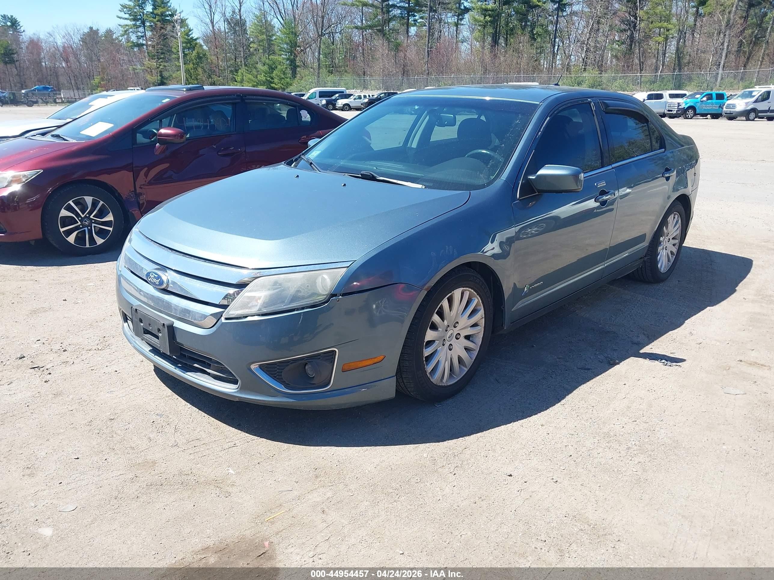 2011 Ford Fusion Hybrid   Blue vin: 3FADP0L34BR224478