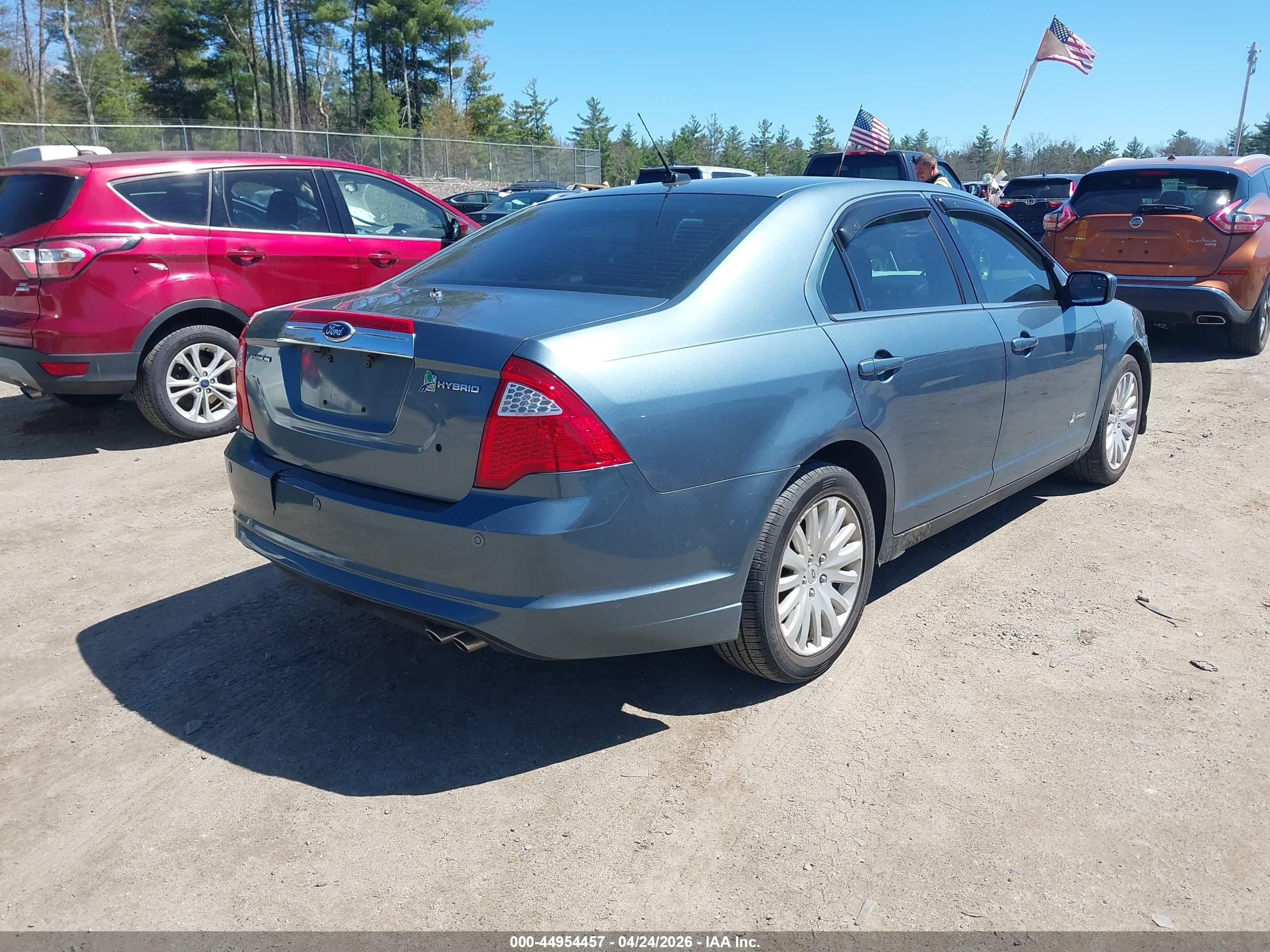 2011 Ford Fusion Hybrid   Blue vin: 3FADP0L34BR224478