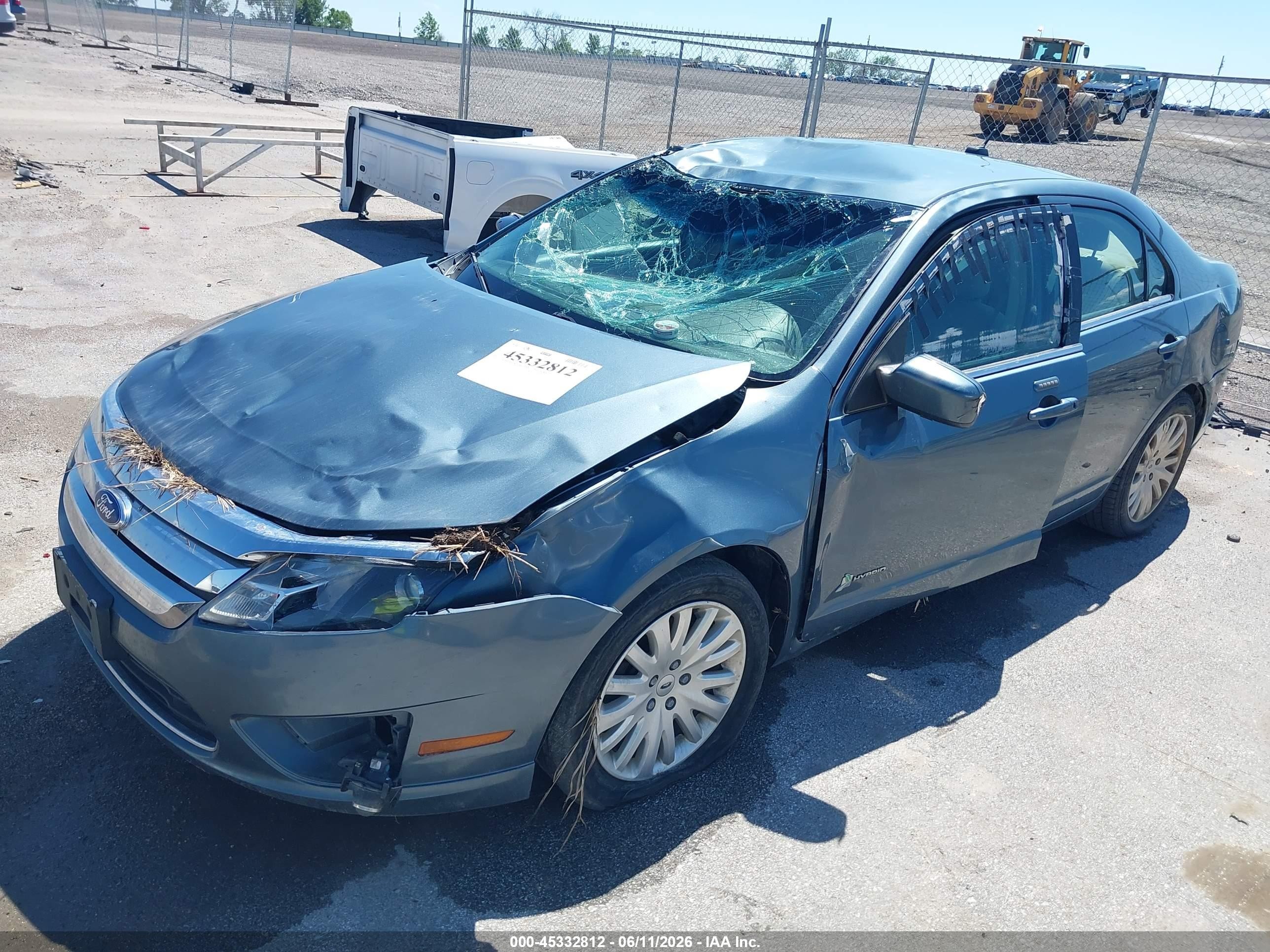 2011 Ford Fusion Hybrid   Blue vin: 3FADP0L34BR292201