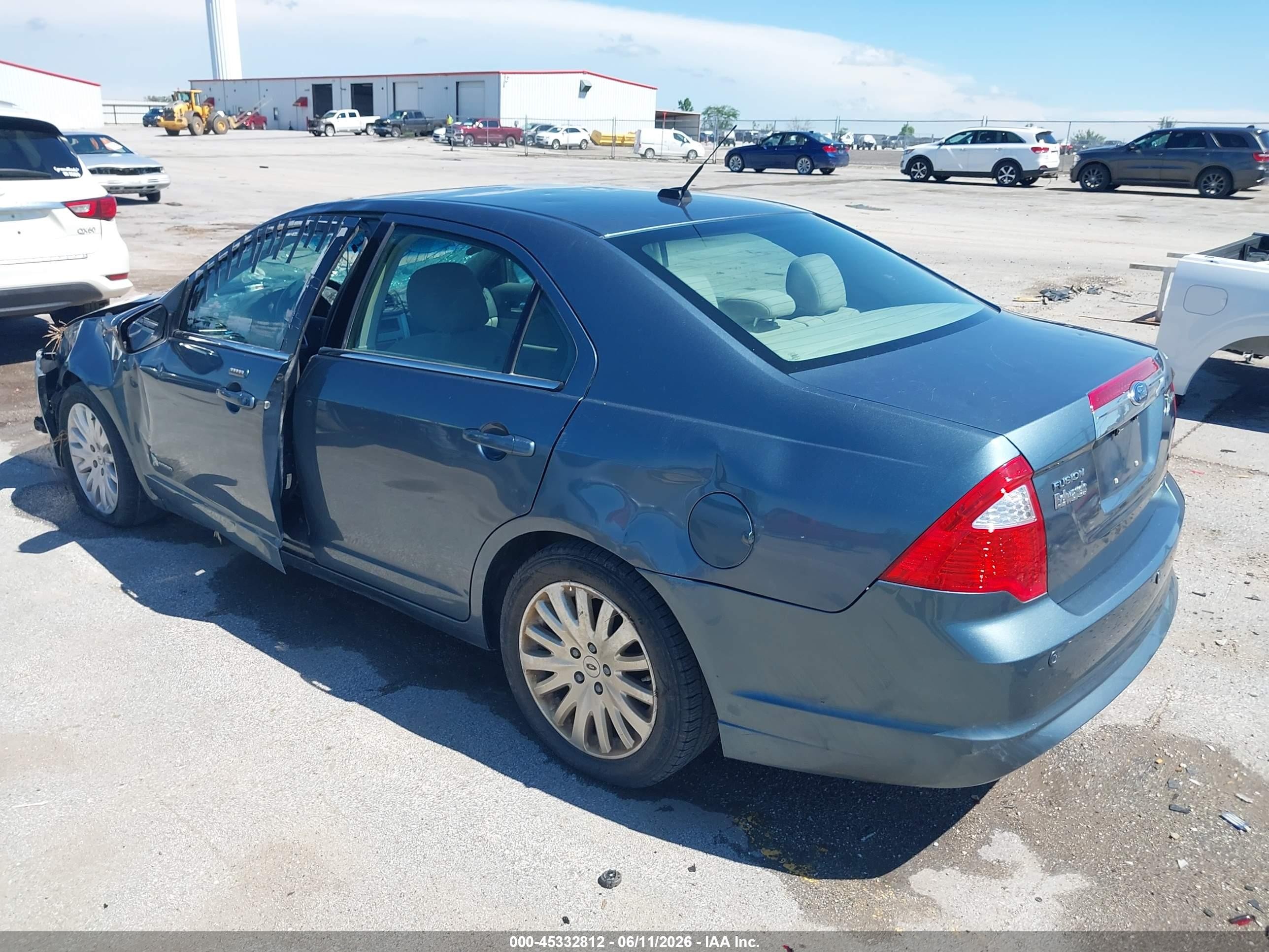 2011 Ford Fusion Hybrid   Blue vin: 3FADP0L34BR292201