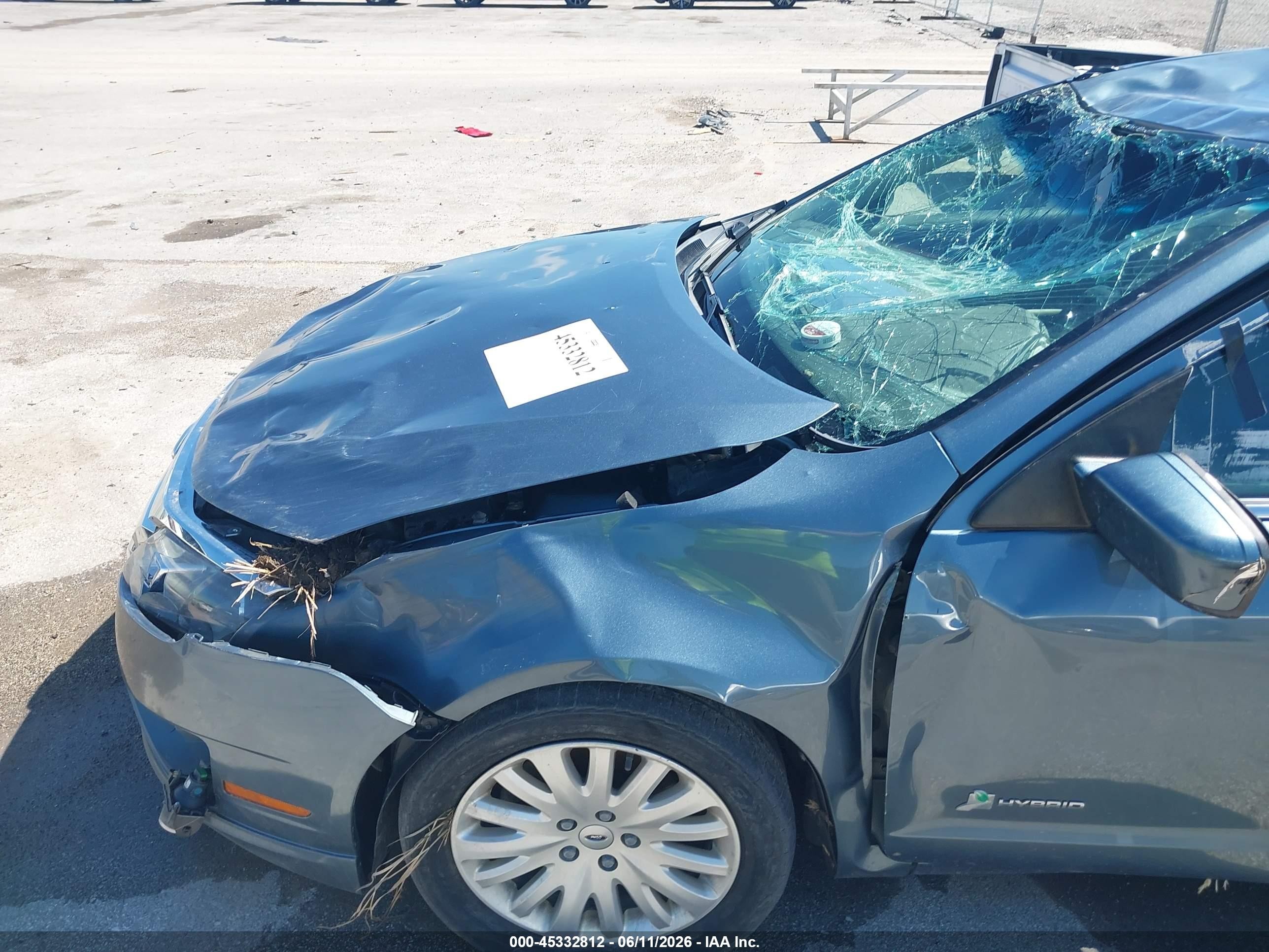 2011 Ford Fusion Hybrid   Blue vin: 3FADP0L34BR292201