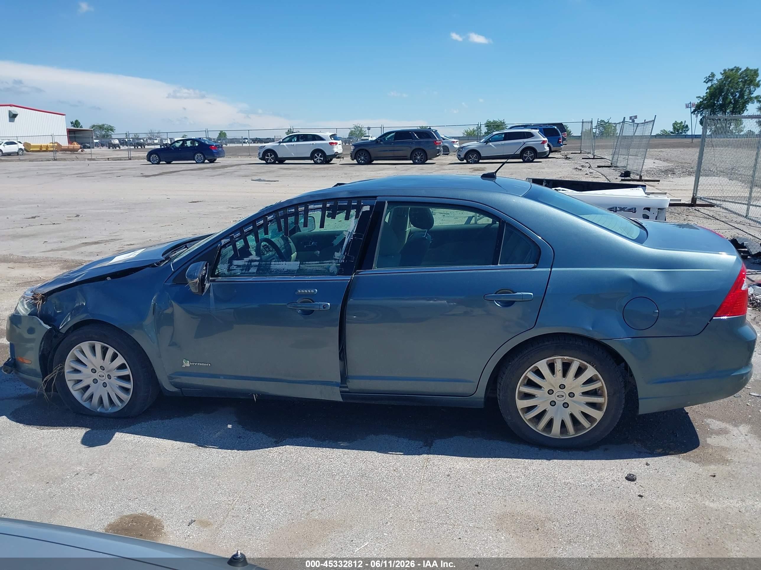 2011 Ford Fusion Hybrid   Blue vin: 3FADP0L34BR292201
