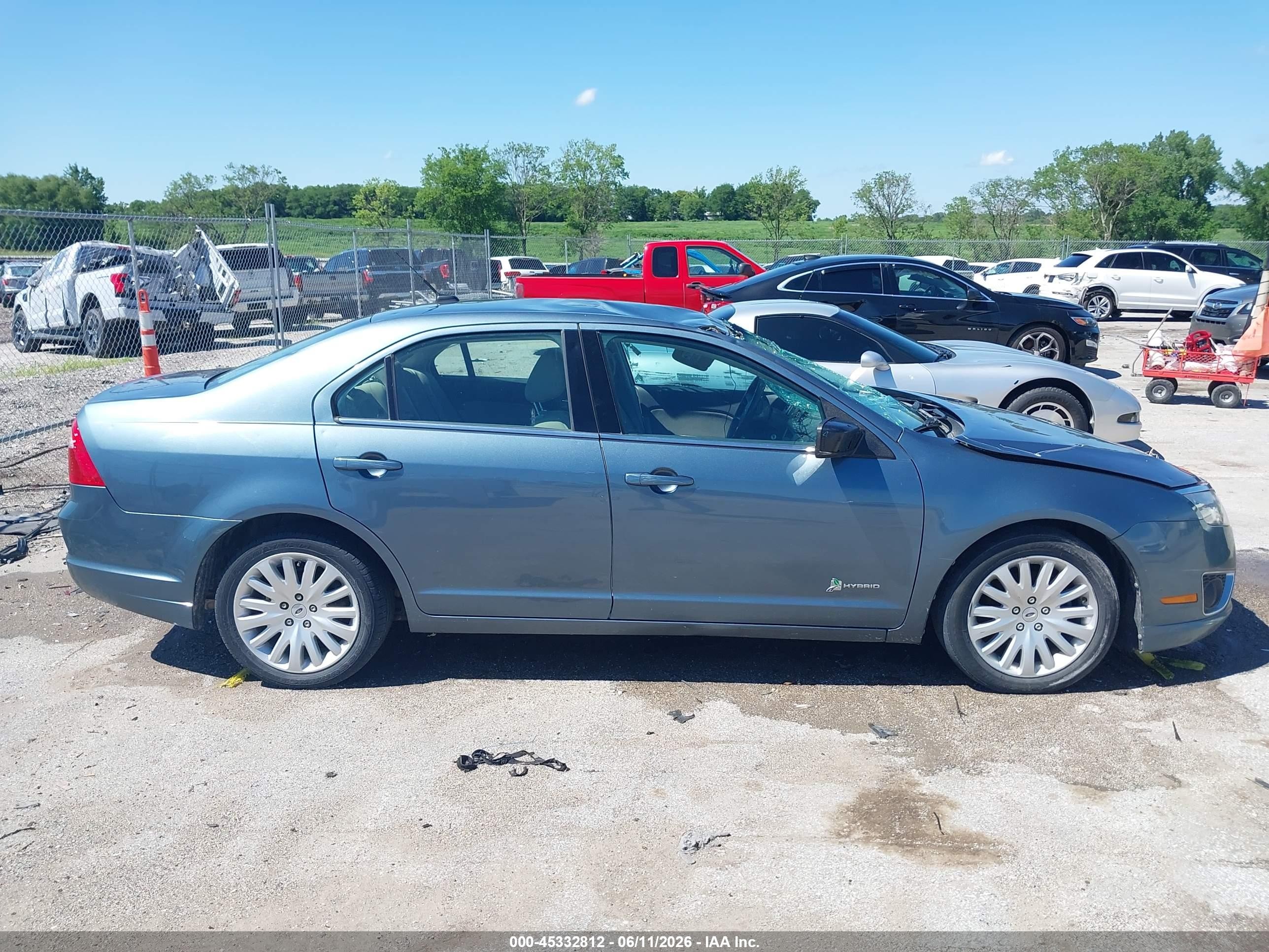 2011 Ford Fusion Hybrid   Blue vin: 3FADP0L34BR292201