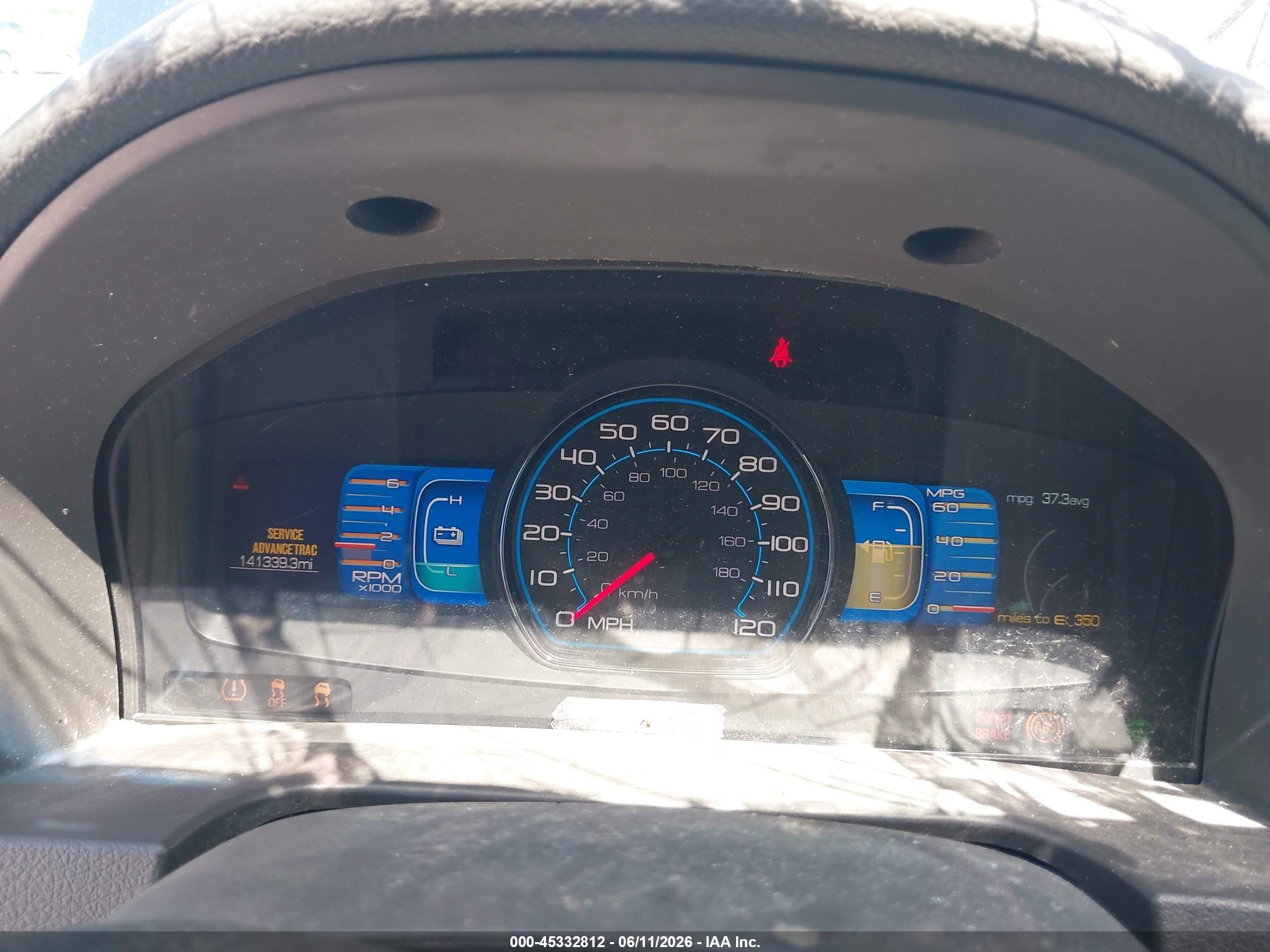 2011 Ford Fusion Hybrid   Blue vin: 3FADP0L34BR292201