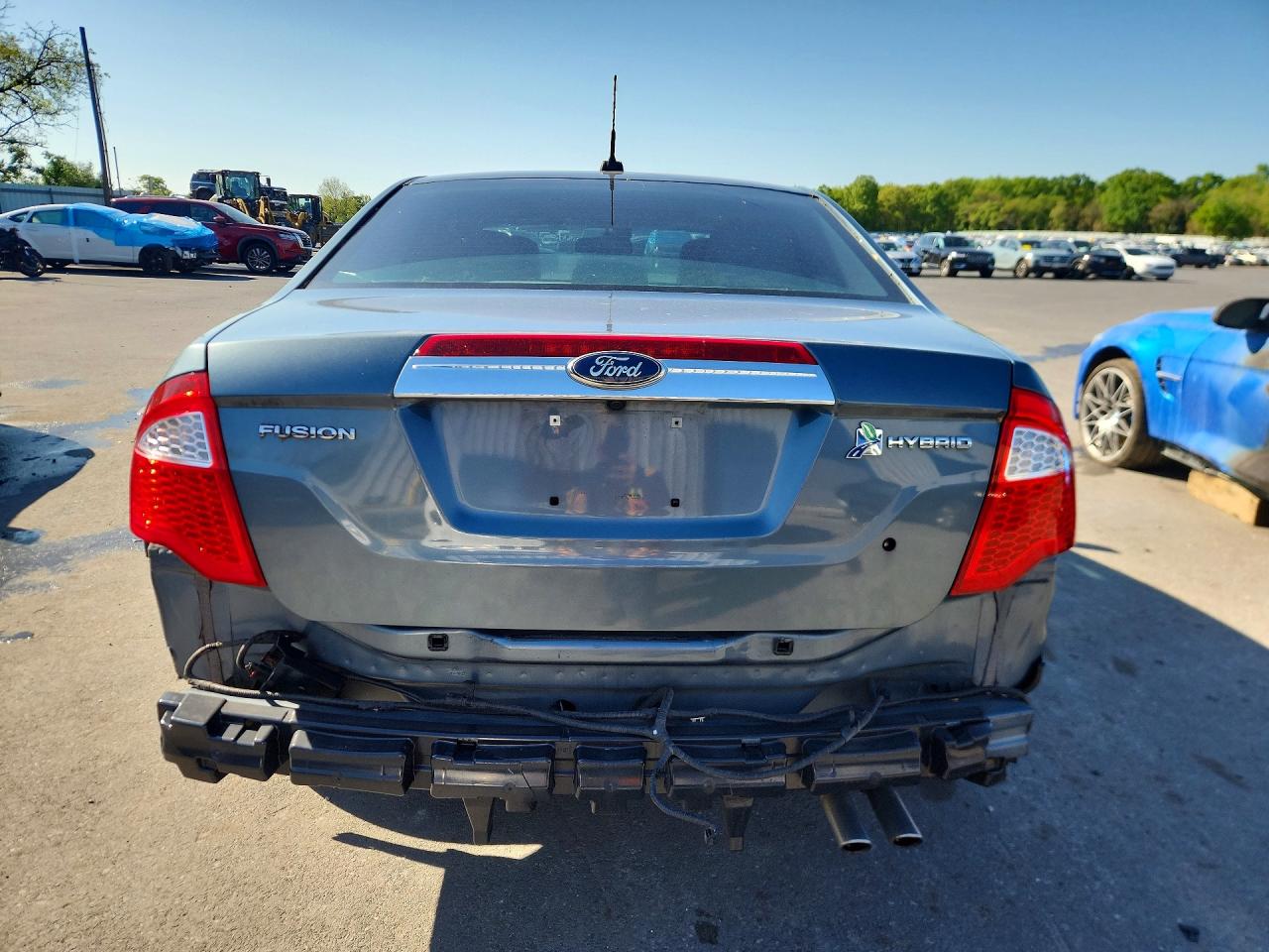 2012 Ford Fusion Hybrid Gray vin: 3FADP0L34CR184713