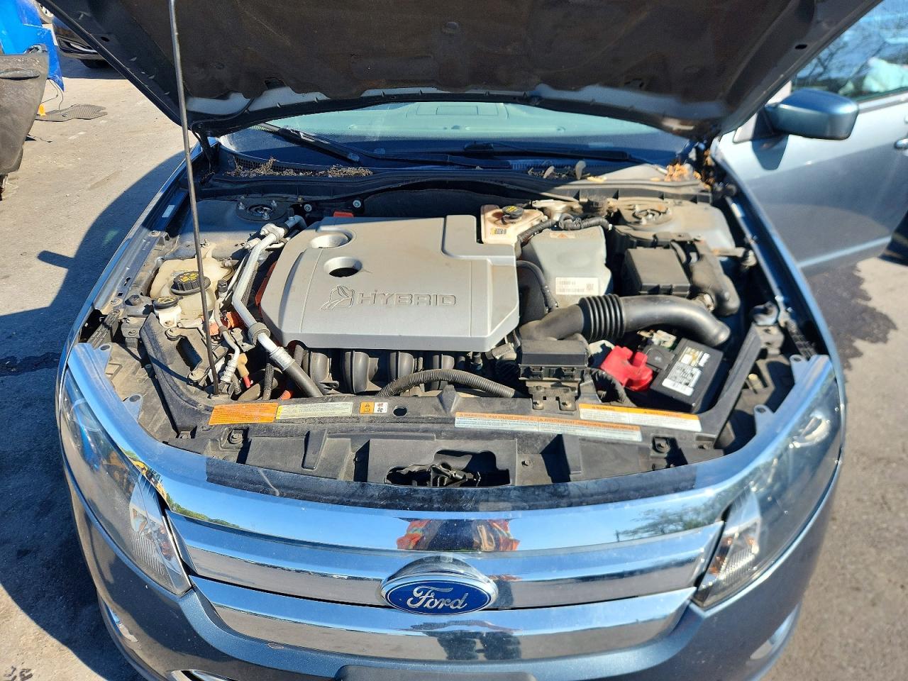 2012 Ford Fusion Hybrid Gray vin: 3FADP0L34CR184713