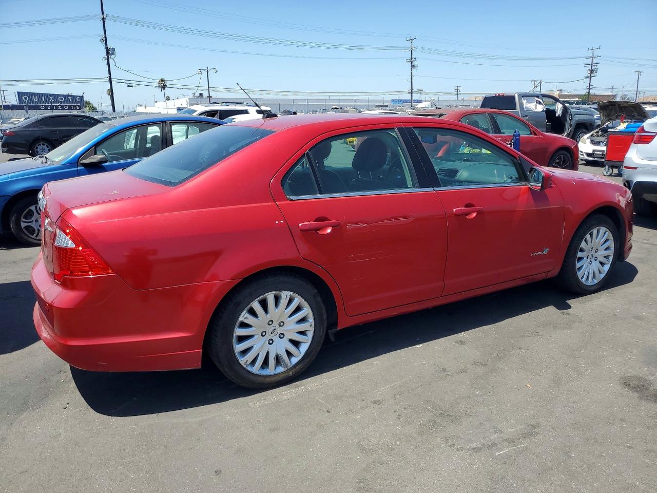 2012 Ford Fusion Hybrid Burgundy vin: 3FADP0L34CR238155
