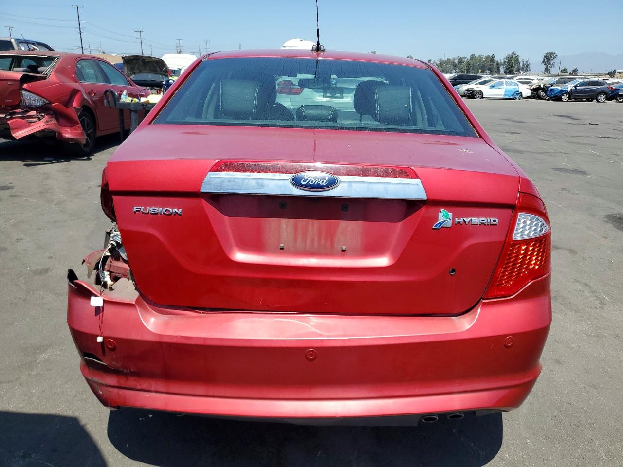 2012 Ford Fusion Hybrid Burgundy vin: 3FADP0L34CR238155