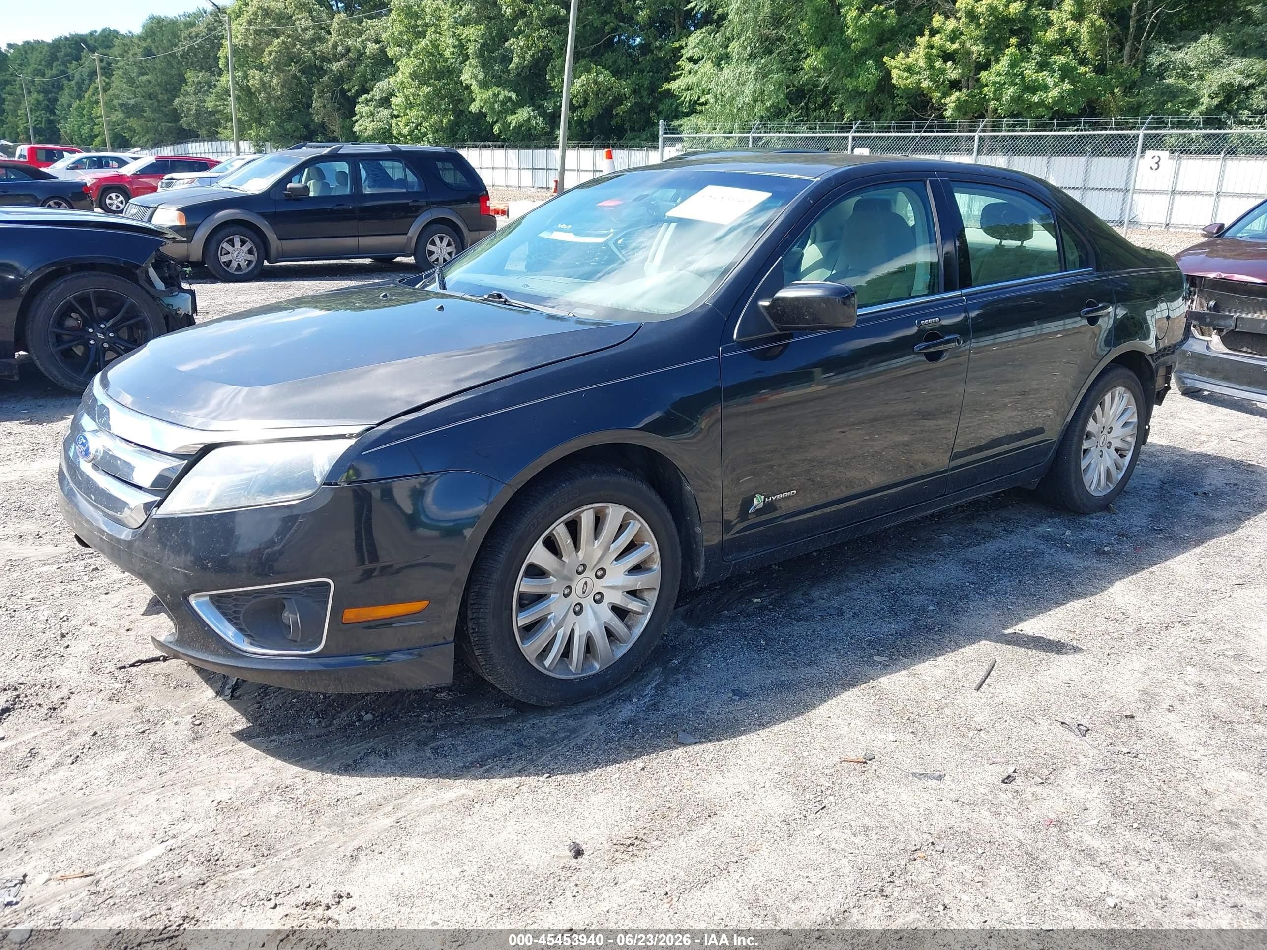 2012 Ford Fusion Hybrid   Черный vin: 3FADP0L34CR249494