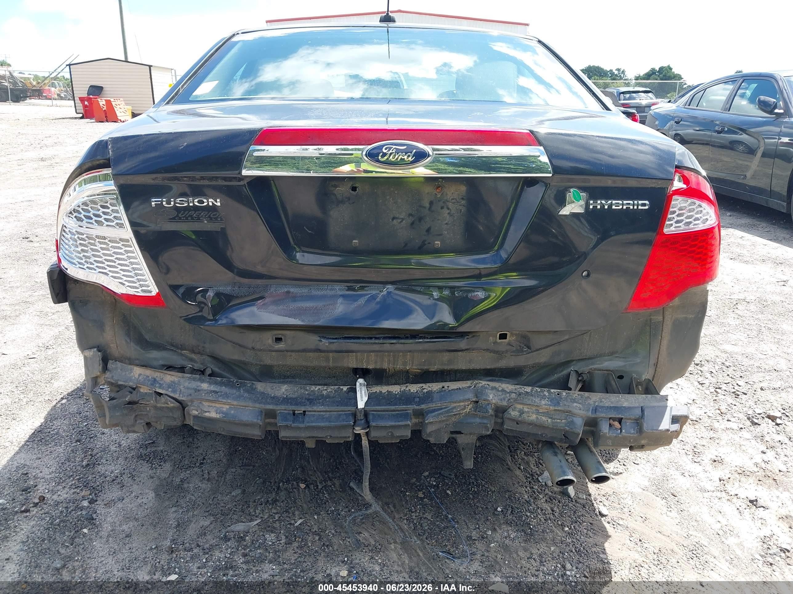 2012 Ford Fusion Hybrid   Черный vin: 3FADP0L34CR249494