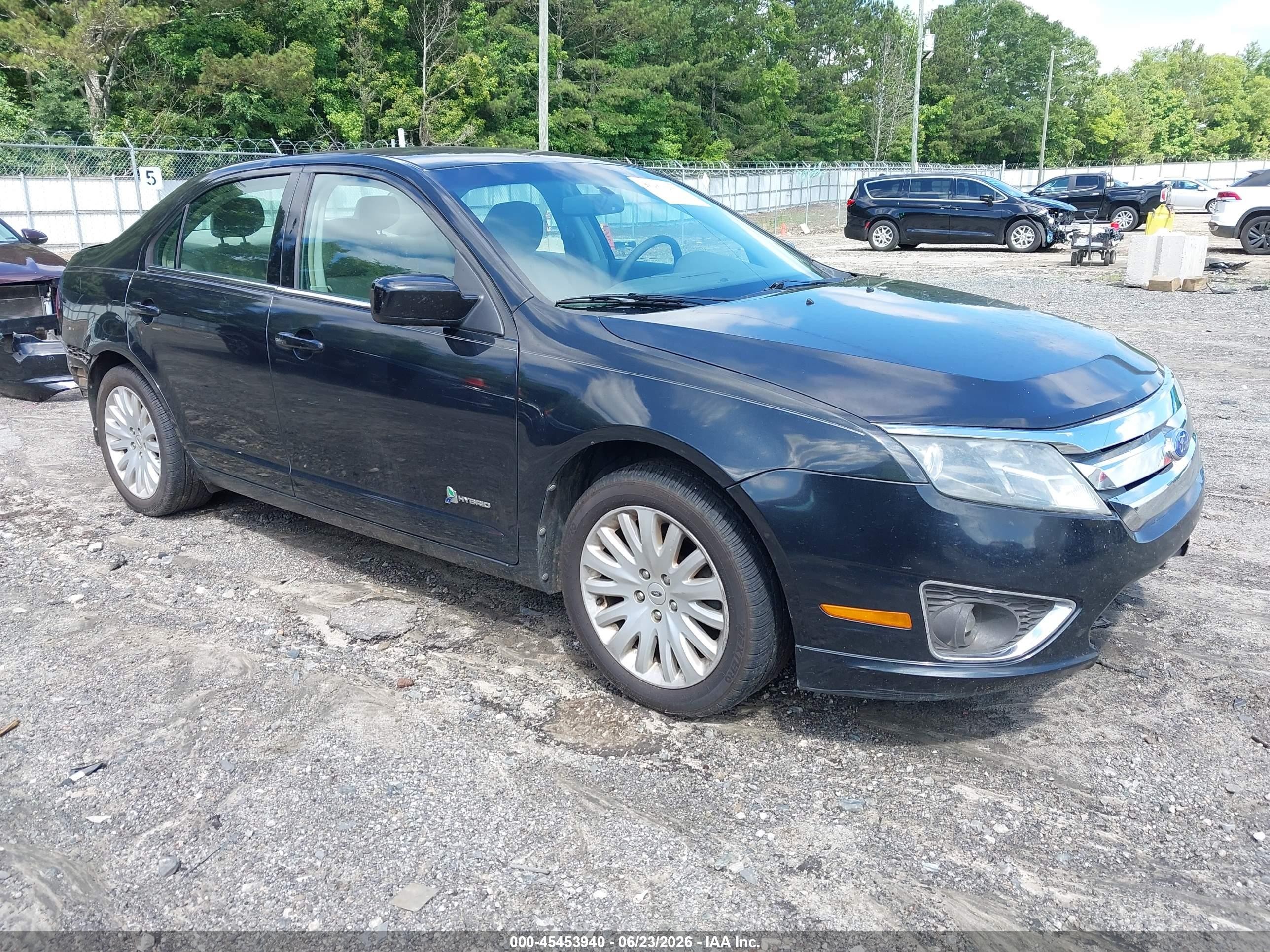 2012 Ford Fusion Hybrid   Черный vin: 3FADP0L34CR249494