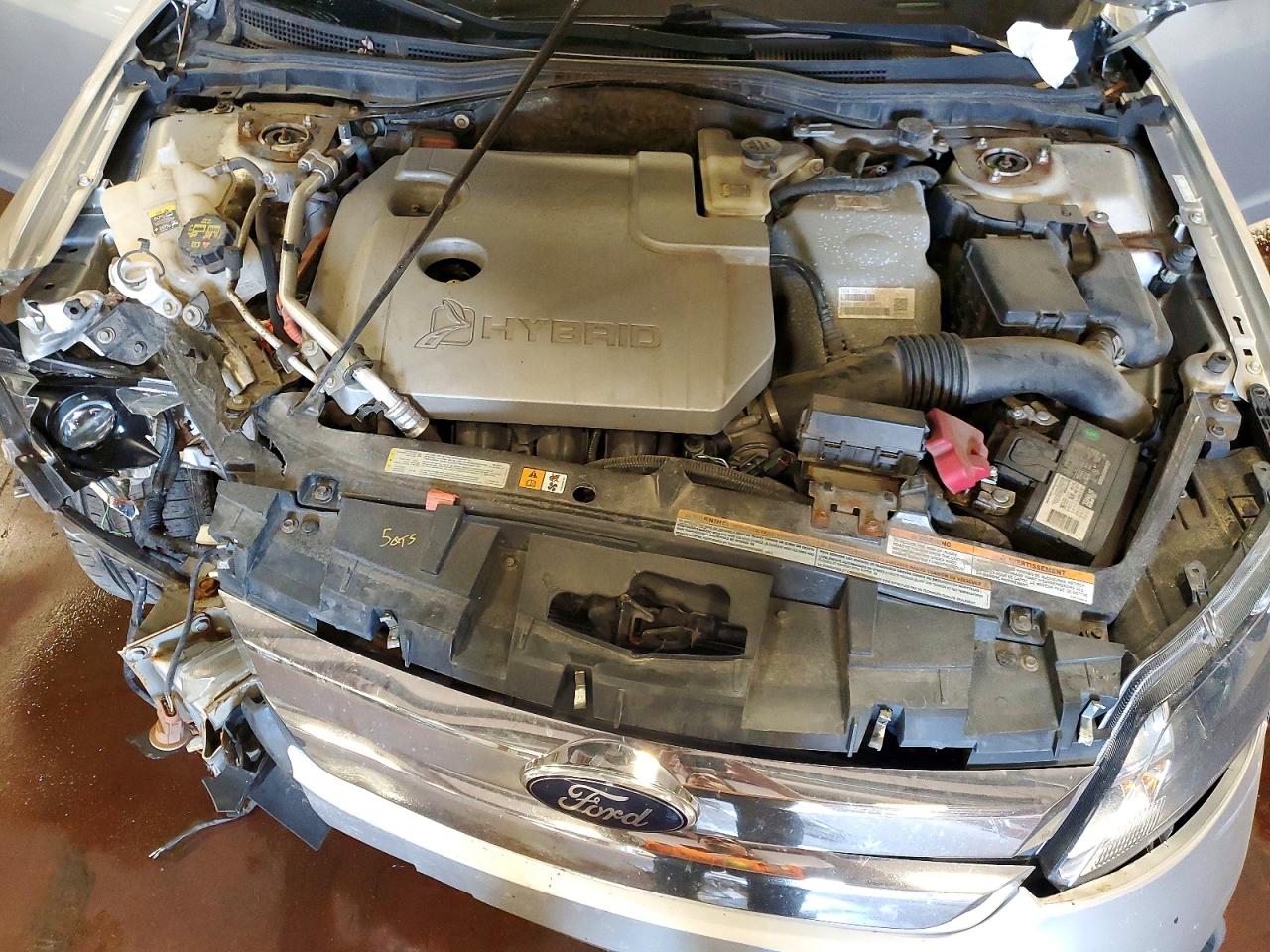 2012 Ford Fusion Hybrid Silver vin: 3FADP0L34CR351054