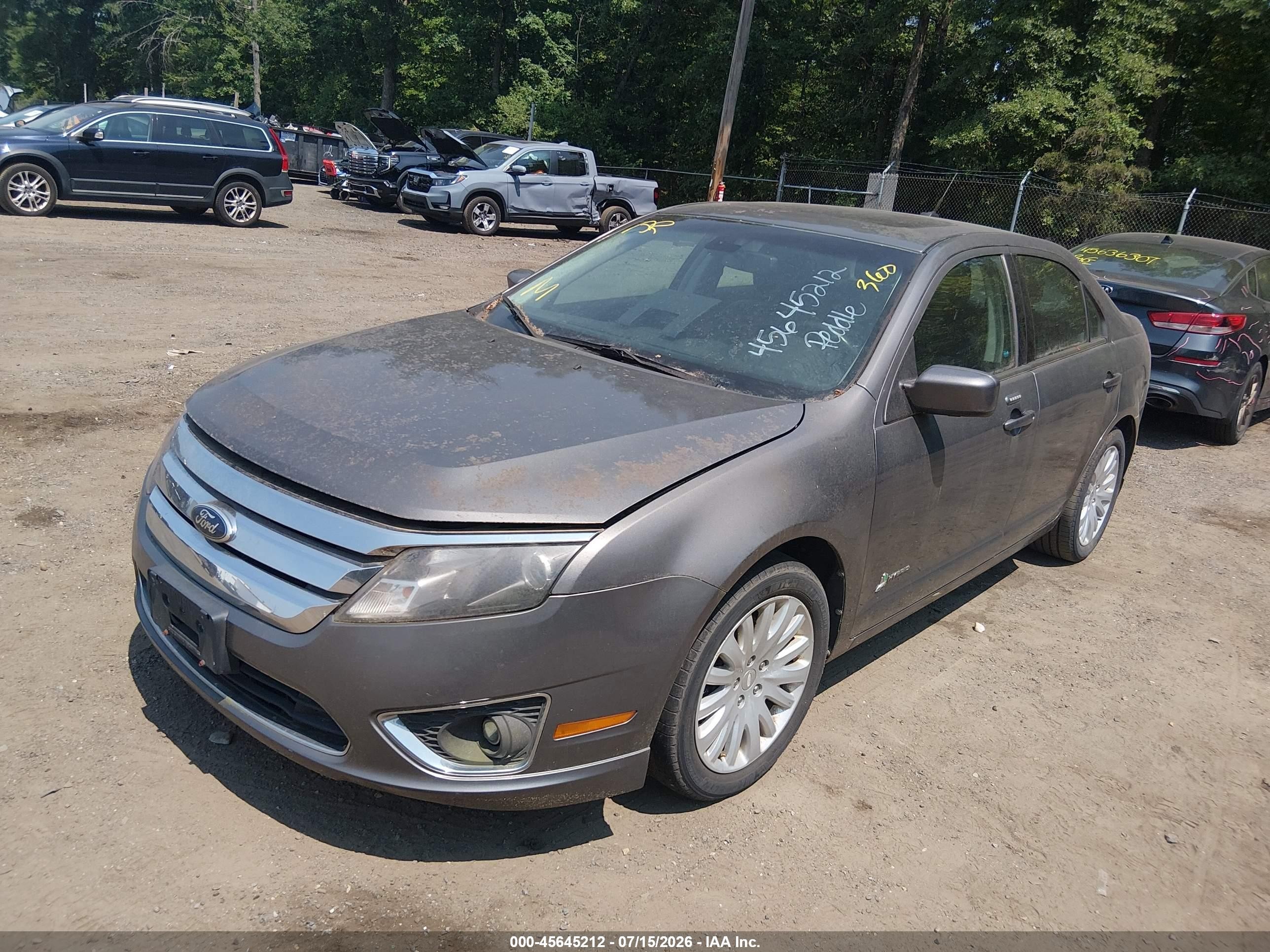 2012 Ford Fusion Hybrid   Gray vin: 3FADP0L34CR403945