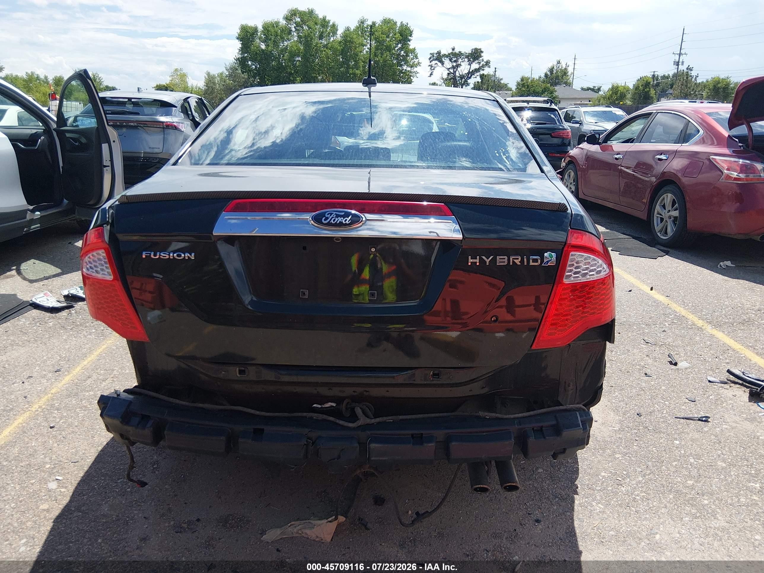 2010 Ford Fusion Hybrid   Black vin: 3FADP0L35AR100329