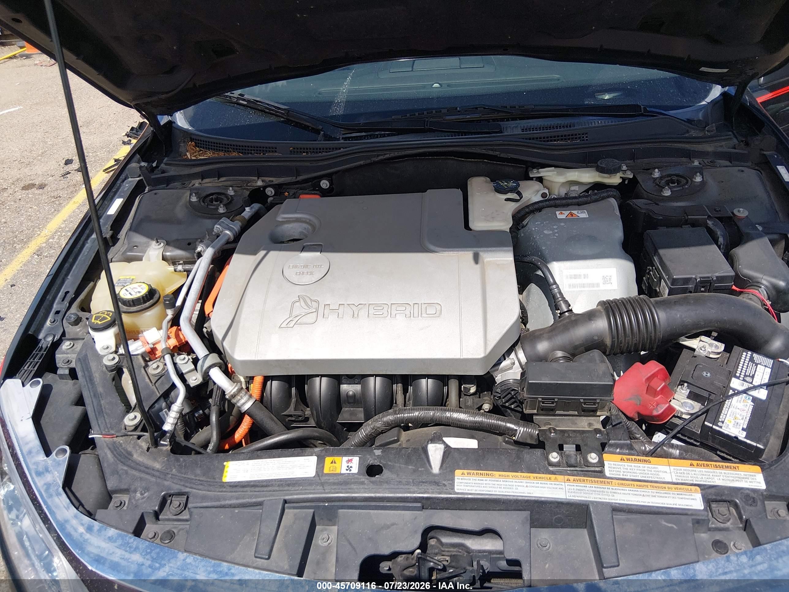 2010 Ford Fusion Hybrid   Black vin: 3FADP0L35AR100329