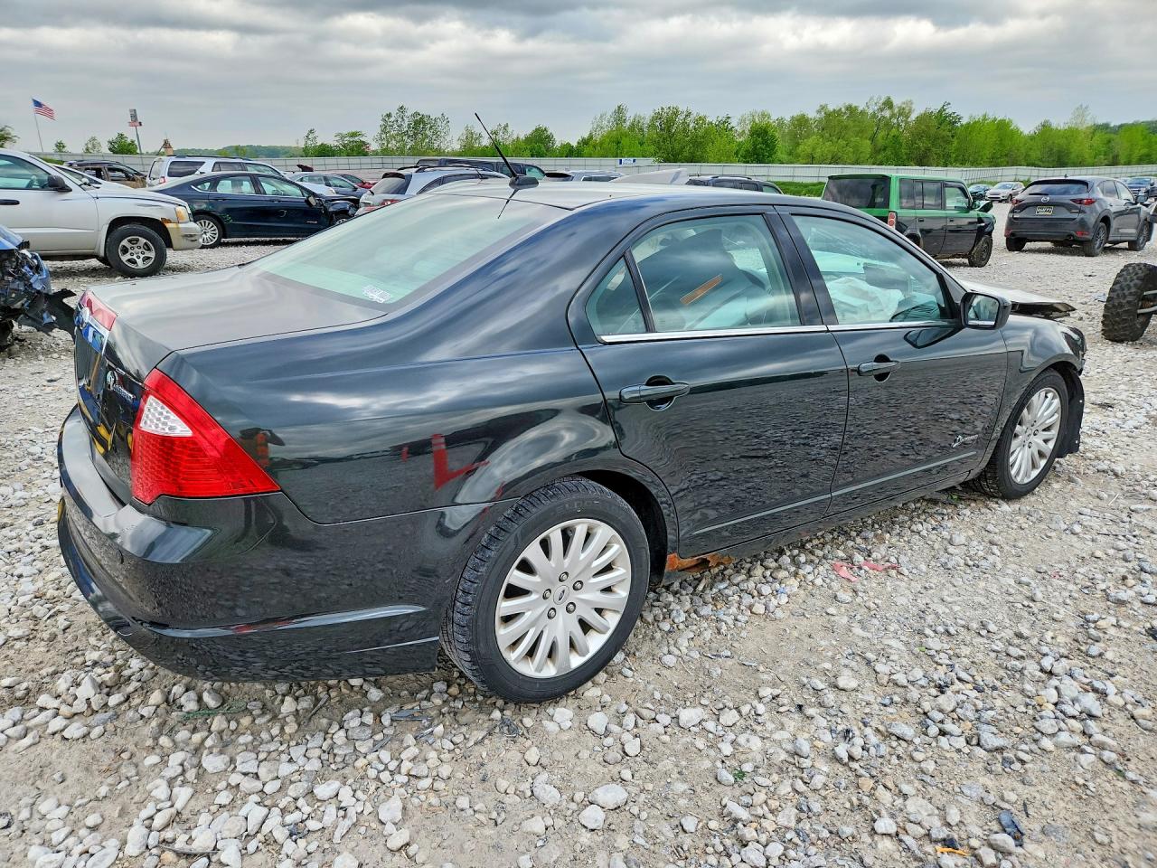 2010 Ford Fusion Hybrid Black vin: 3FADP0L35AR130284