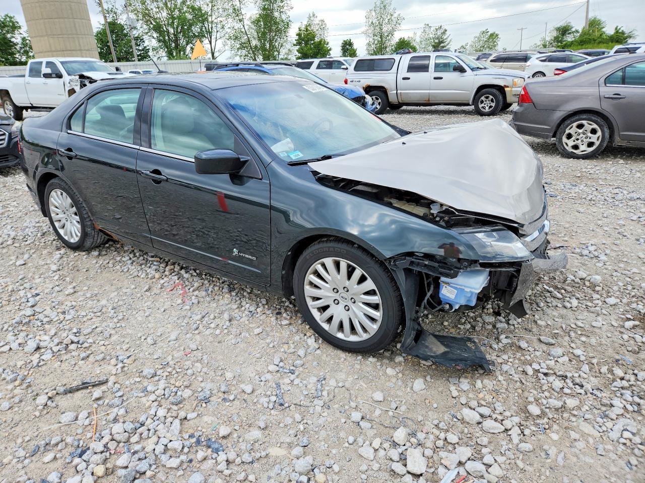 2010 Ford Fusion Hybrid Black vin: 3FADP0L35AR130284