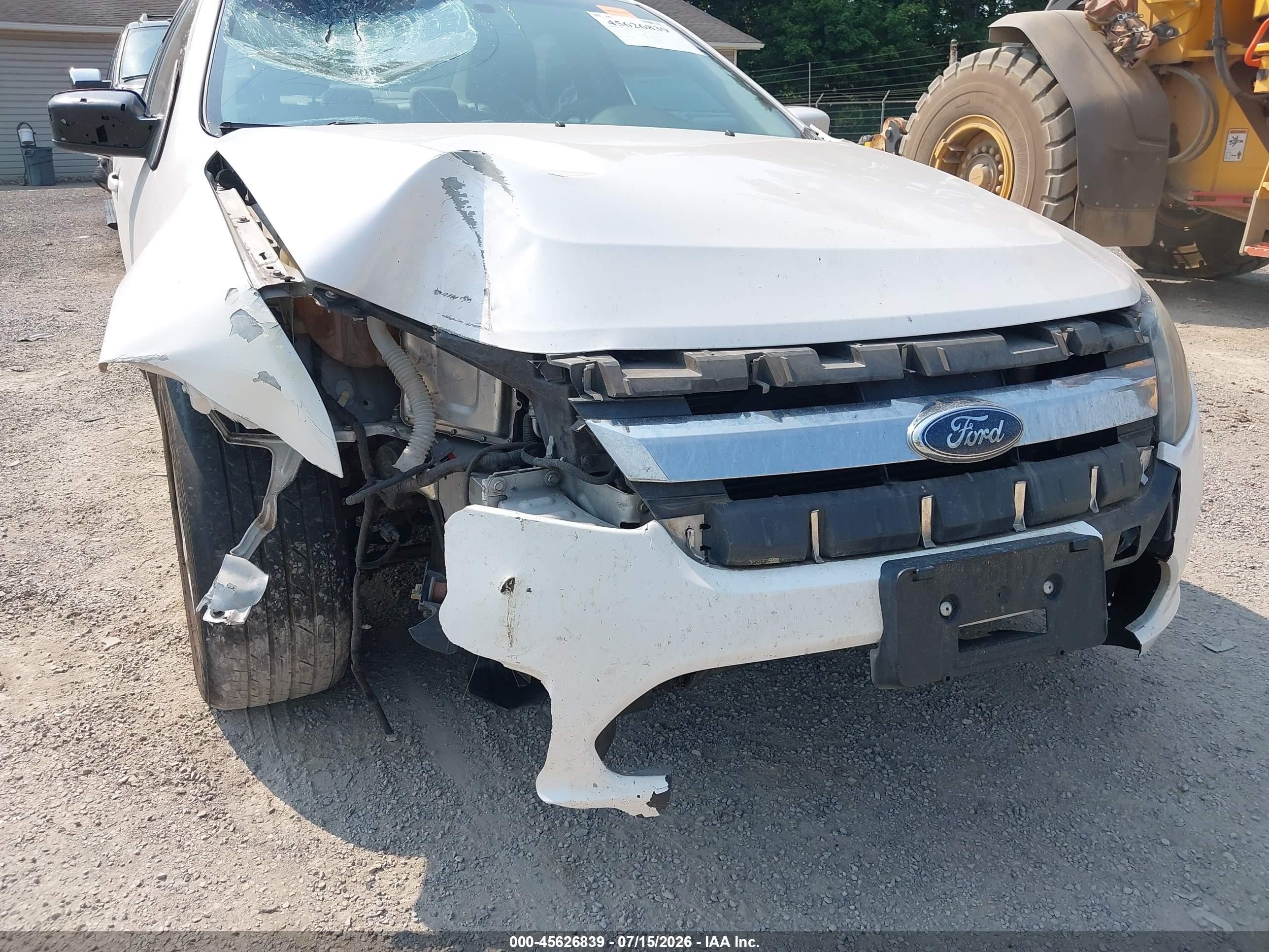 2010 Ford Fusion Hybrid   White vin: 3FADP0L35AR133055