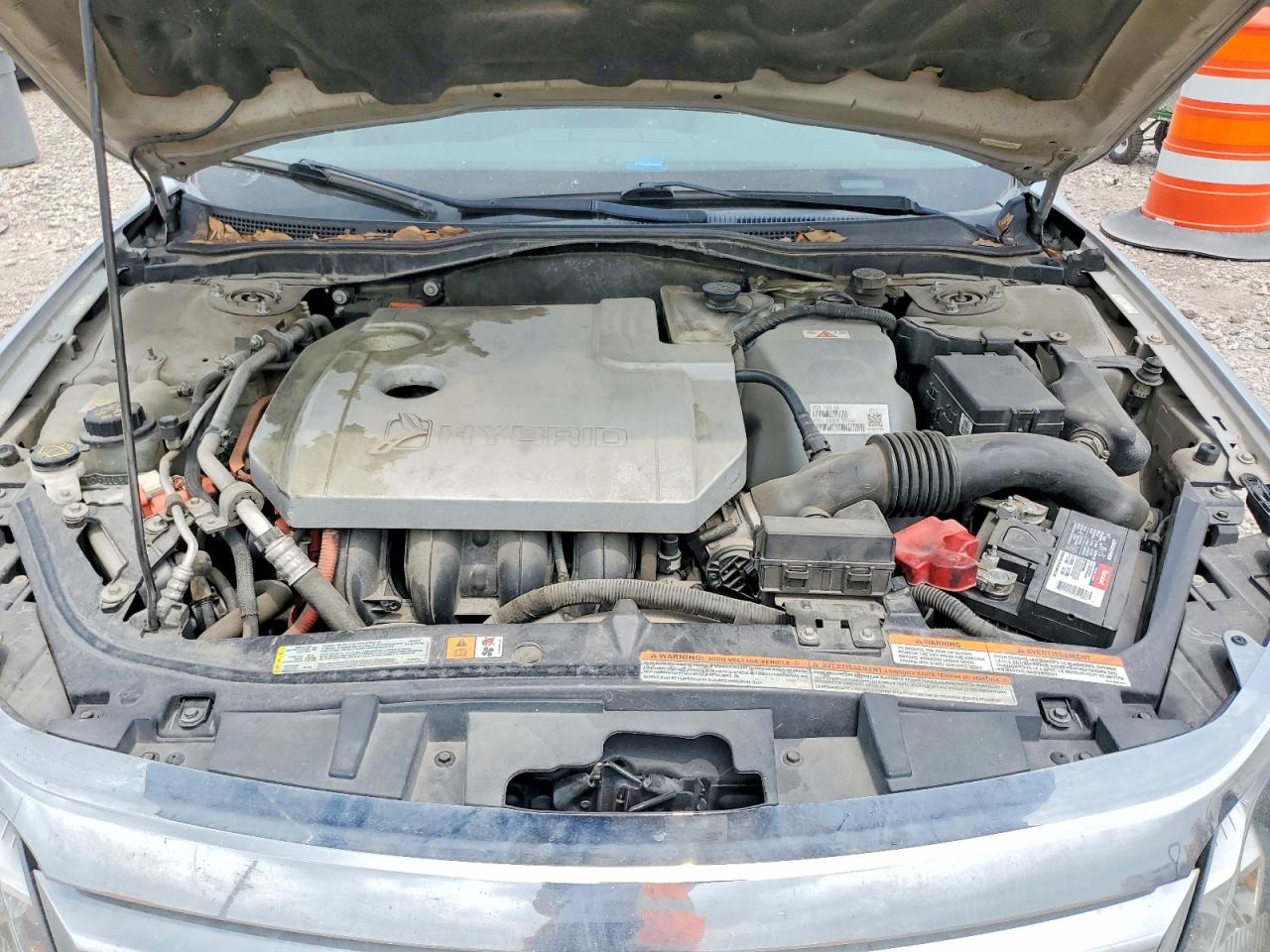 2010 Ford Fusion Hybrid Silver vin: 3FADP0L35AR323387