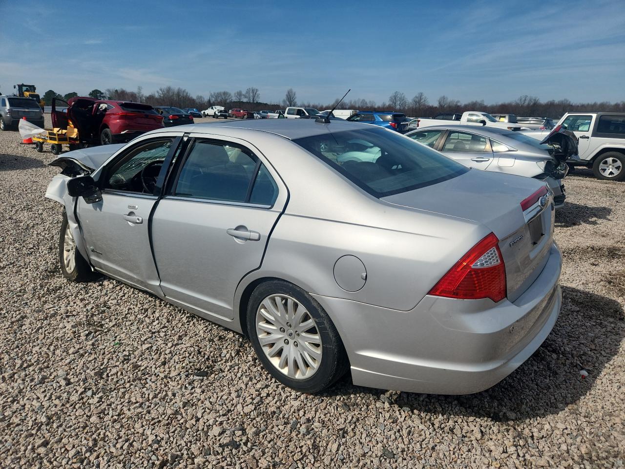 2010 Ford Fusion Hybrid Silver vin: 3FADP0L35AR380883