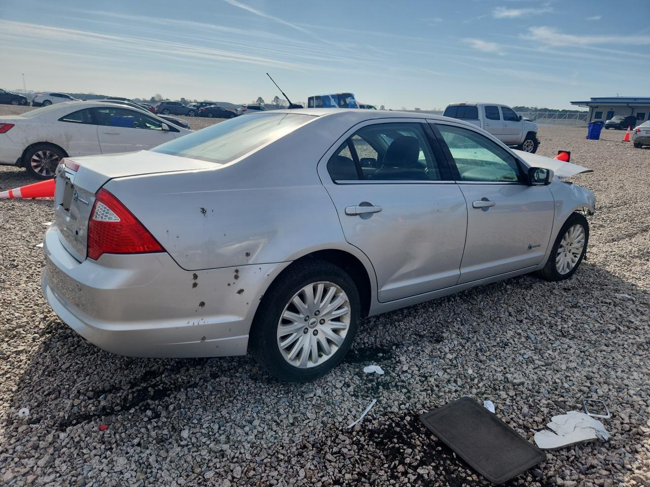 2010 Ford Fusion Hybrid Silver vin: 3FADP0L35AR380883