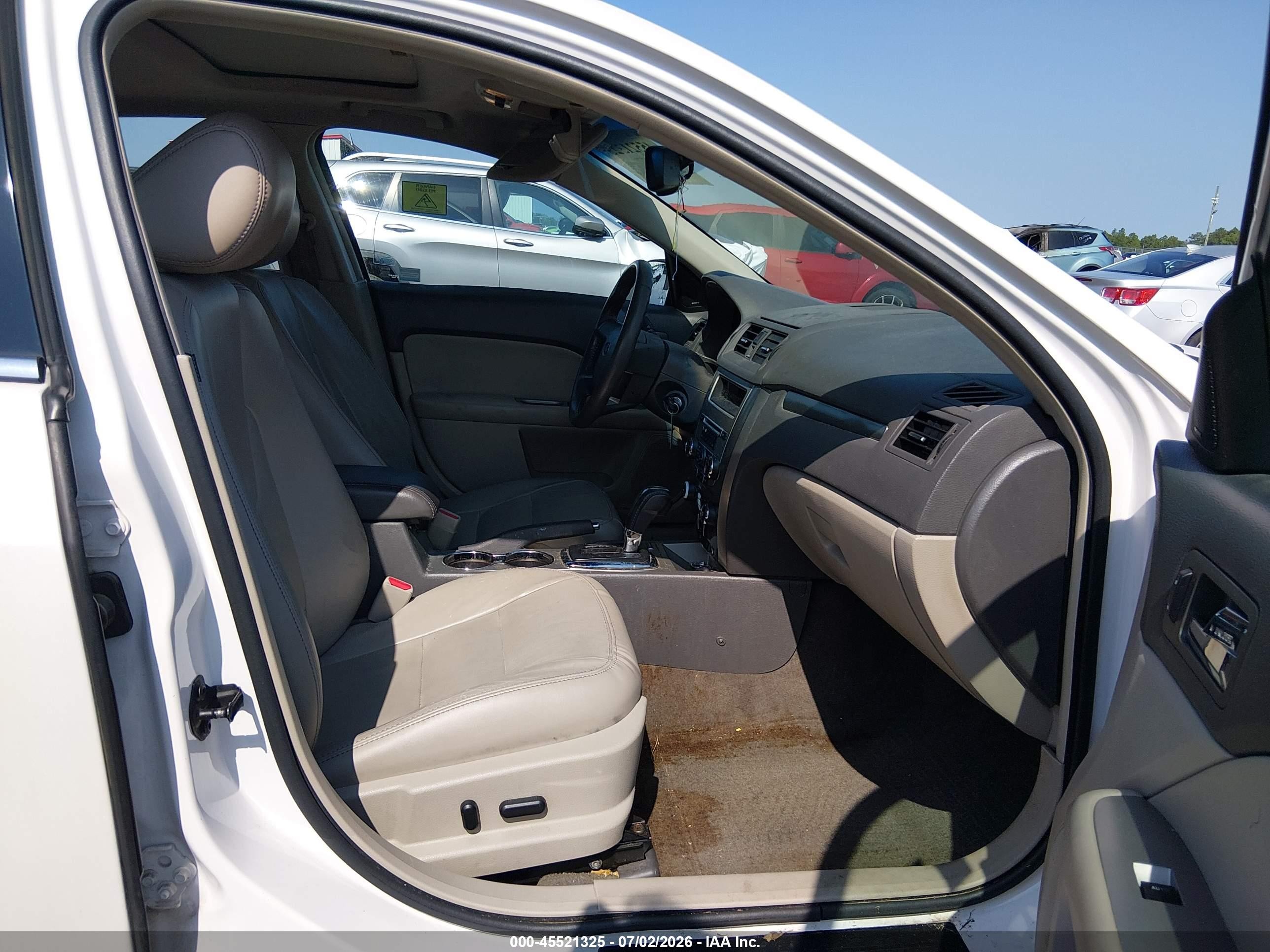 2011 Ford Fusion Hybrid   White vin: 3FADP0L35BR102955