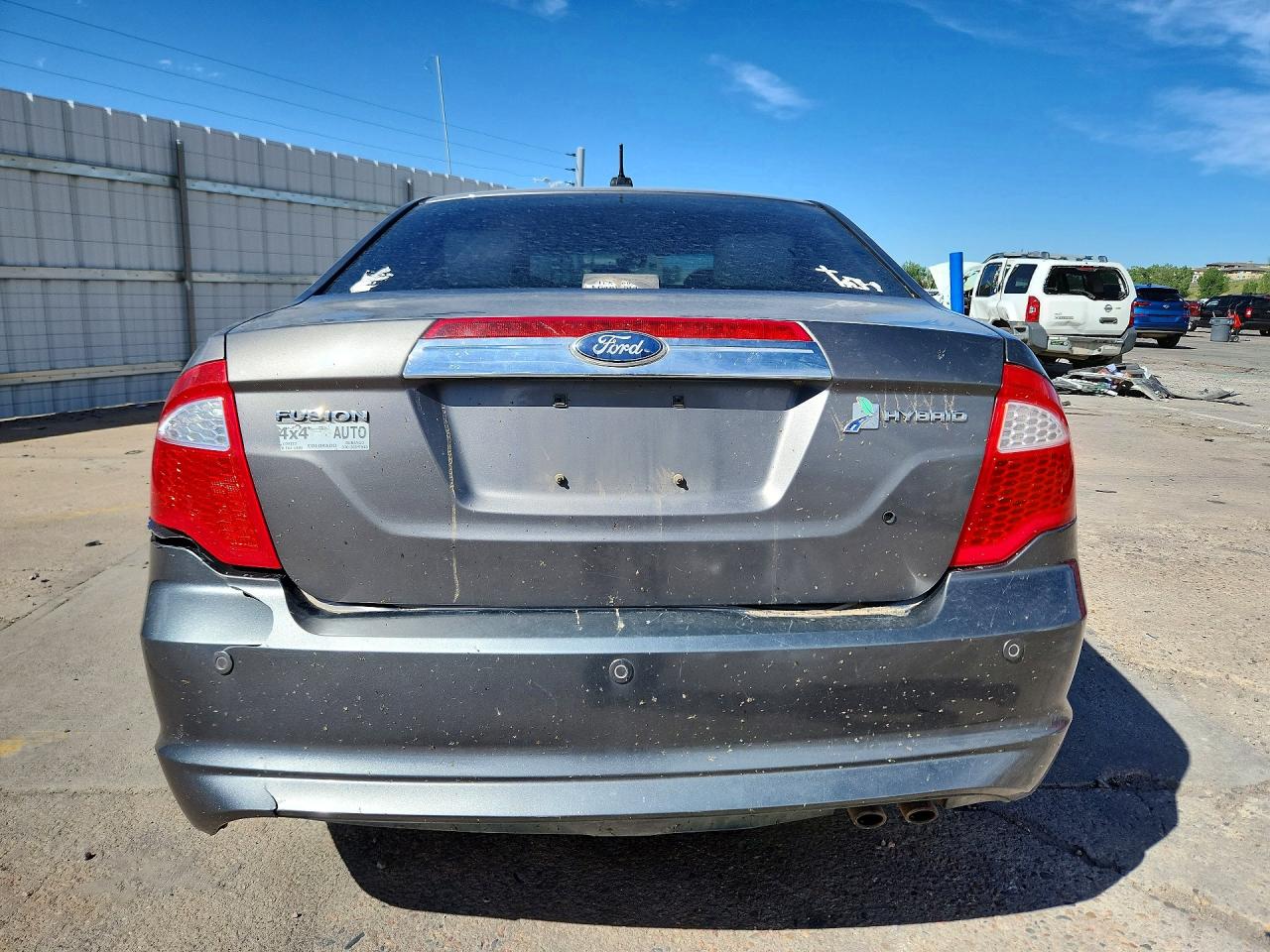 2011 Ford Fusion Hybrid Gray vin: 3FADP0L35BR141559