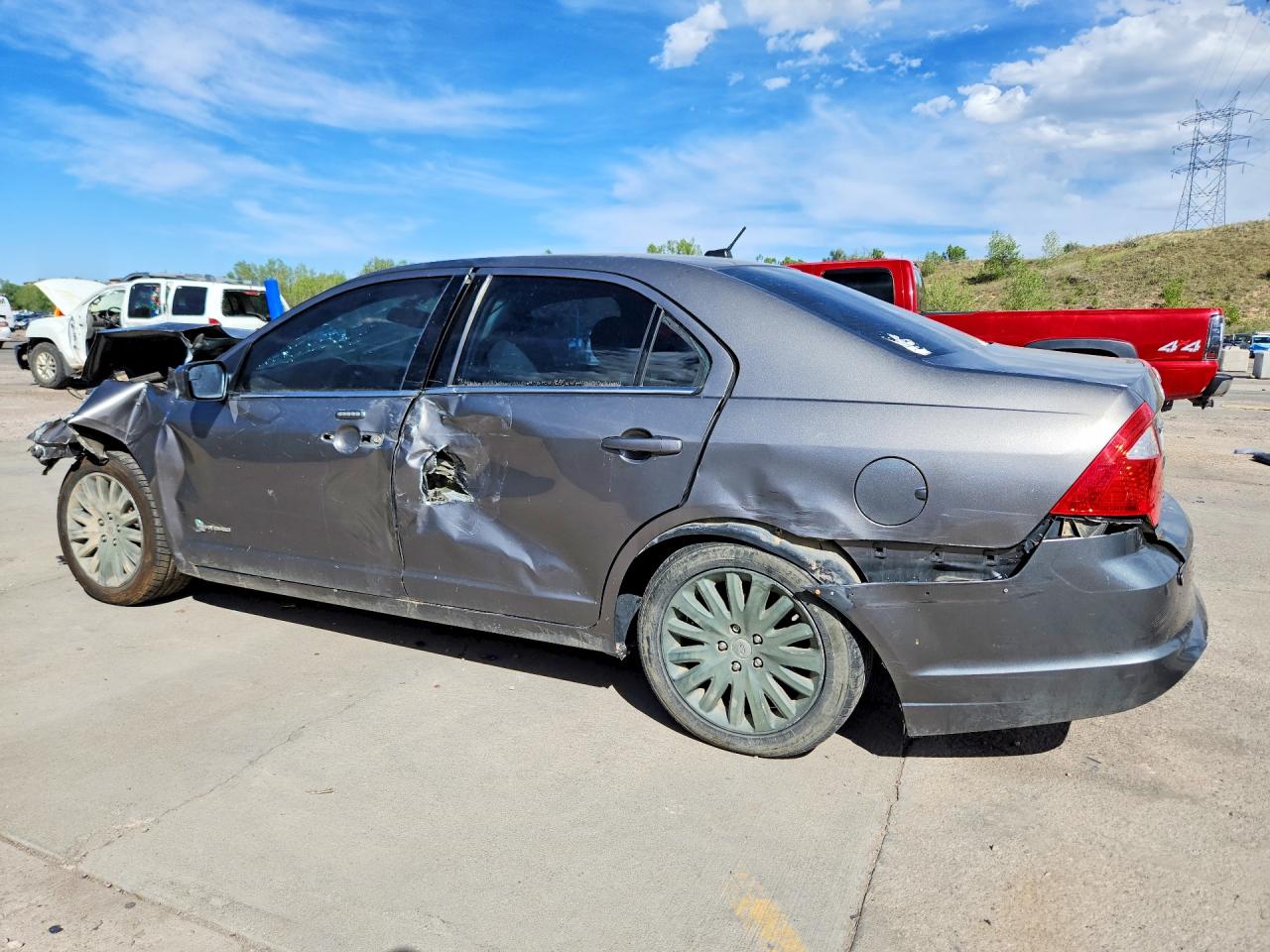 2011 Ford Fusion Hybrid Gray vin: 3FADP0L35BR141559