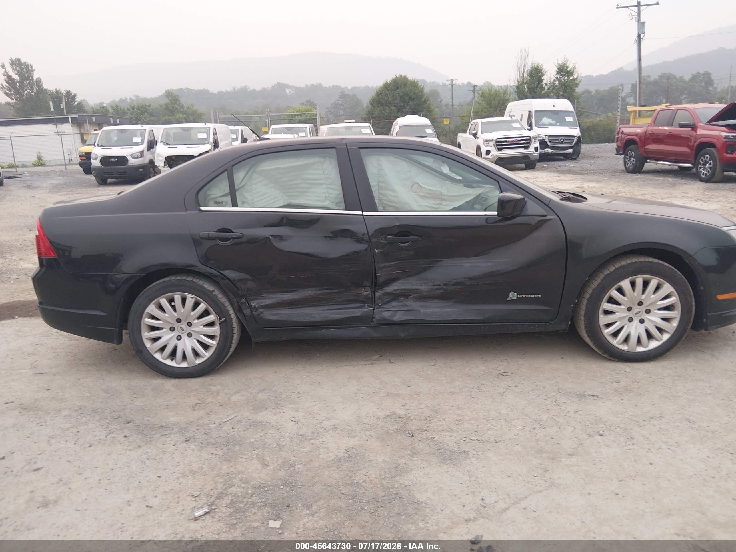 2011 Ford Fusion Hybrid Black vin: 3FADP0L35BR145496