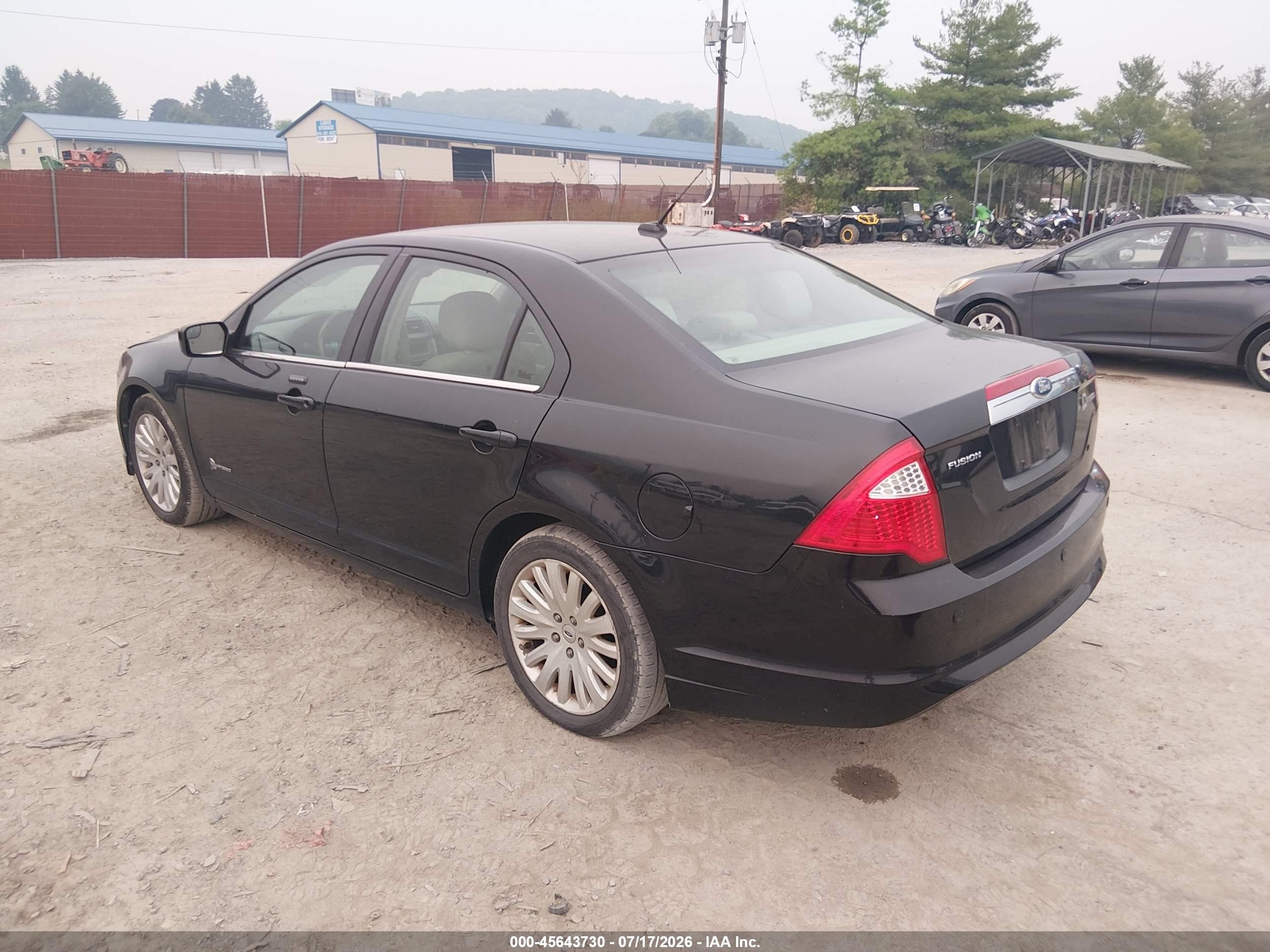 2011 Ford Fusion Hybrid Black vin: 3FADP0L35BR145496
