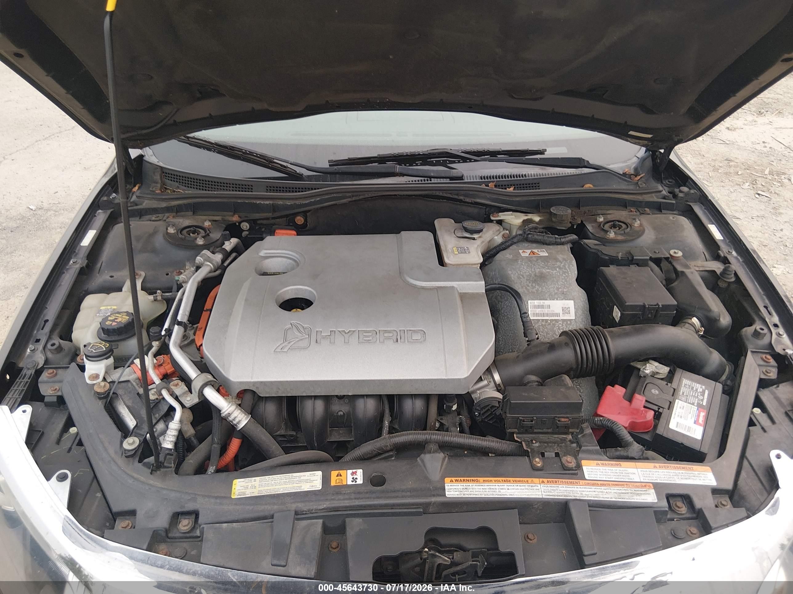 2011 Ford Fusion Hybrid Black vin: 3FADP0L35BR145496