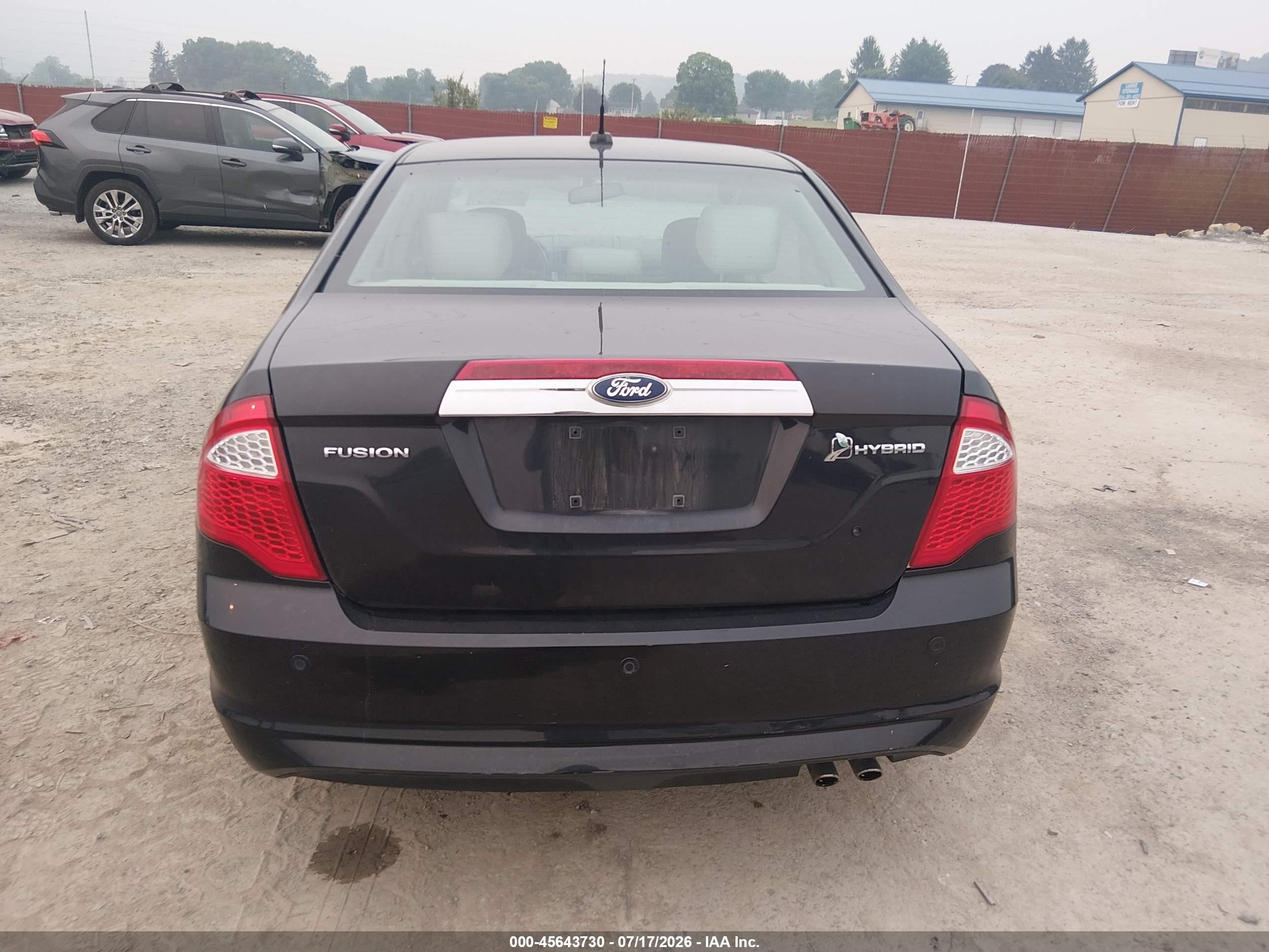 2011 Ford Fusion Hybrid Black vin: 3FADP0L35BR145496