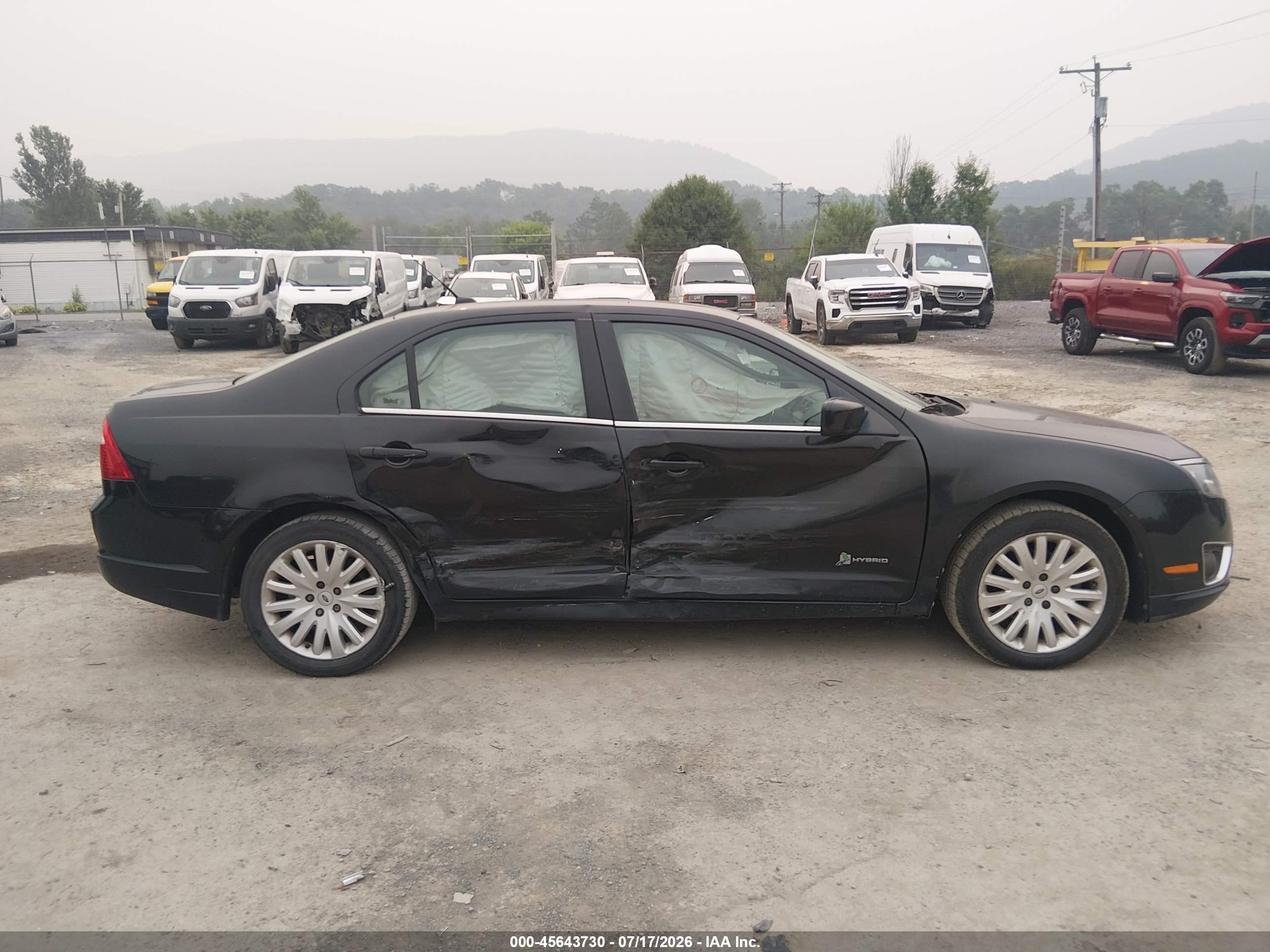 2011 Ford Fusion Hybrid Black vin: 3FADP0L35BR145496