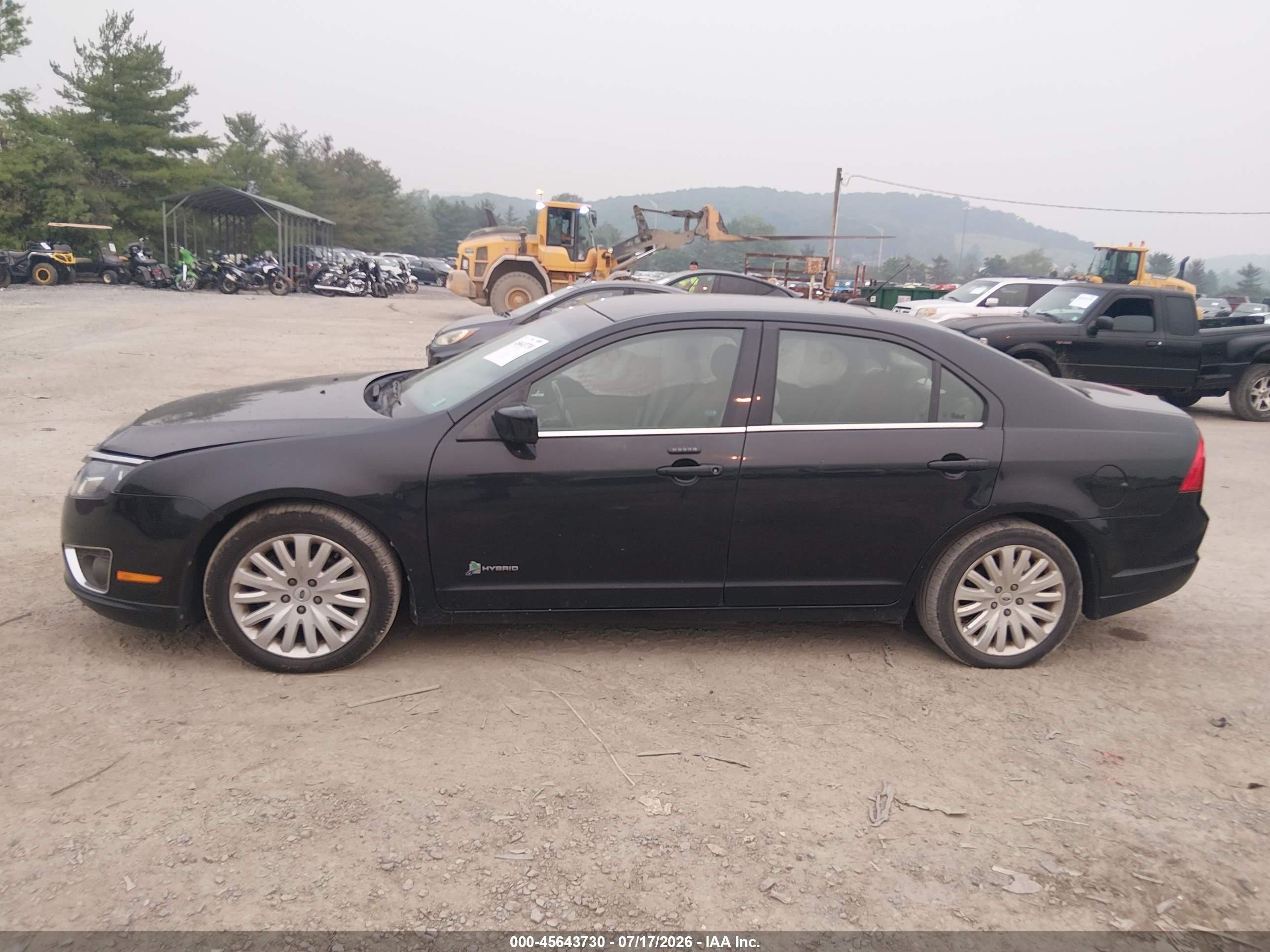 2011 Ford Fusion Hybrid Black vin: 3FADP0L35BR145496