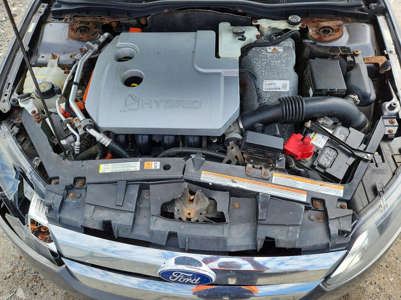 2011 Ford Fusion Hybrid Gray vin: 3FADP0L35BR215255