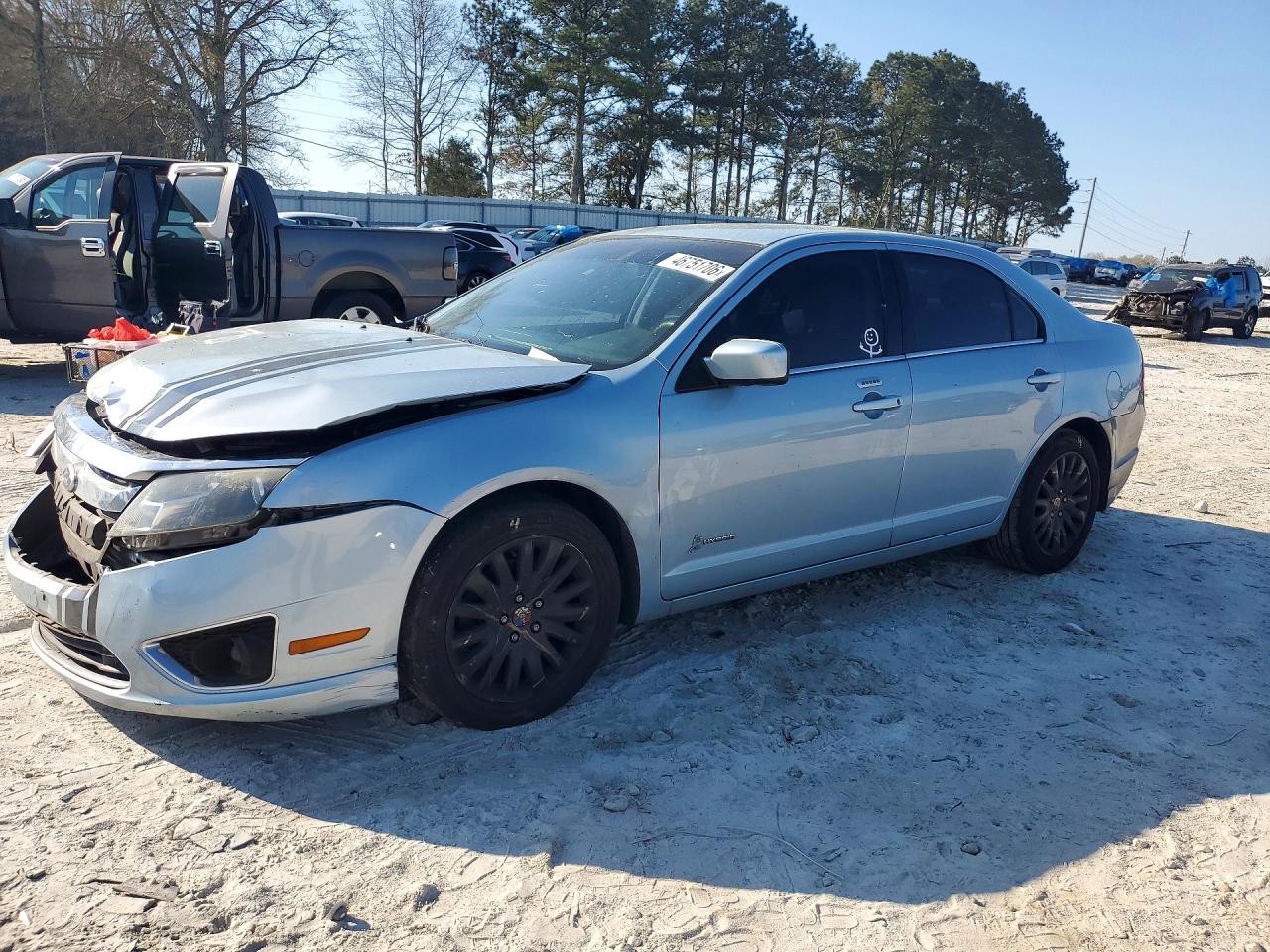 2011 Ford Fusion Hybrid Blue vin: 3FADP0L35BR244299