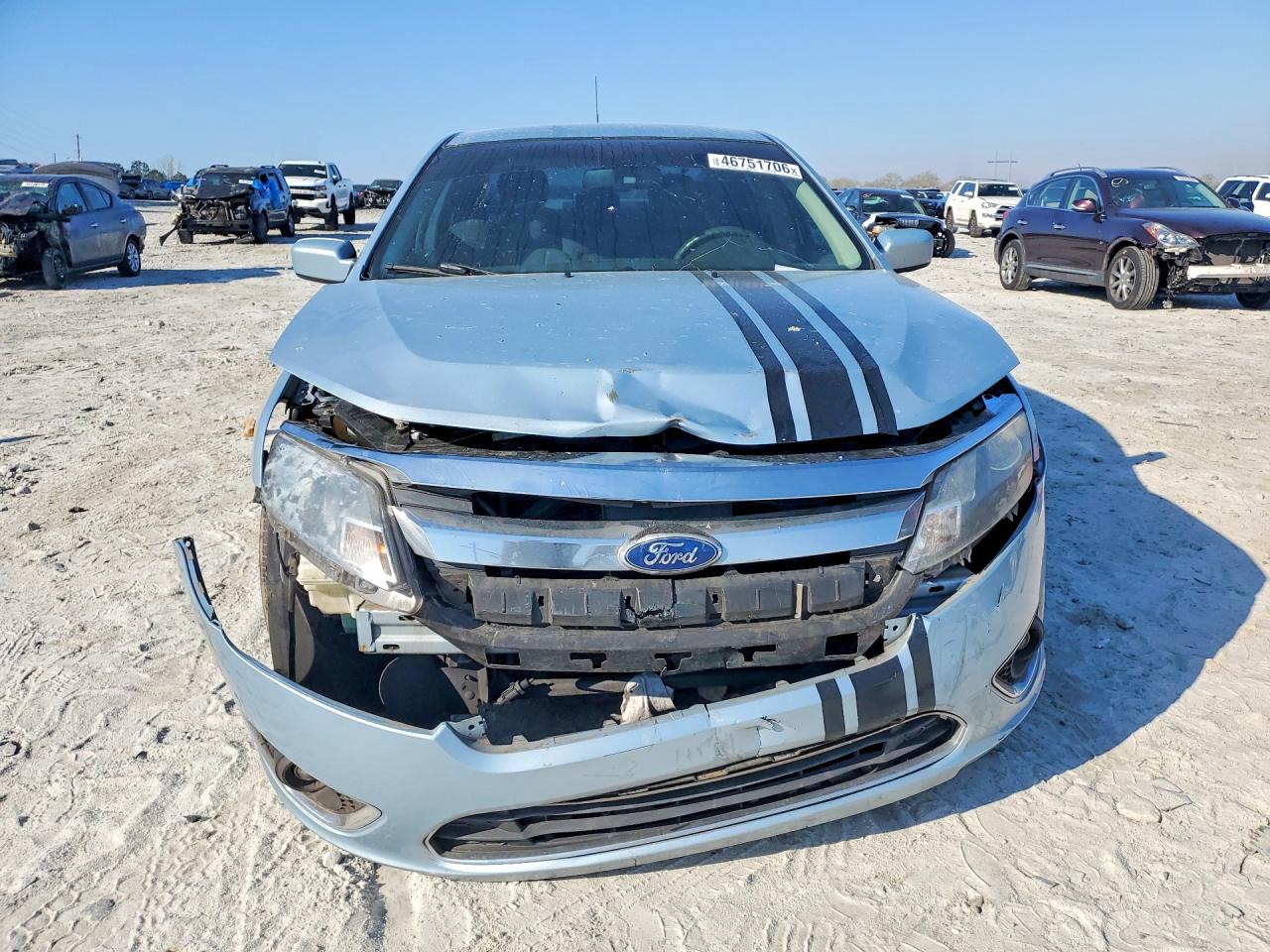 2011 Ford Fusion Hybrid Blue vin: 3FADP0L35BR244299