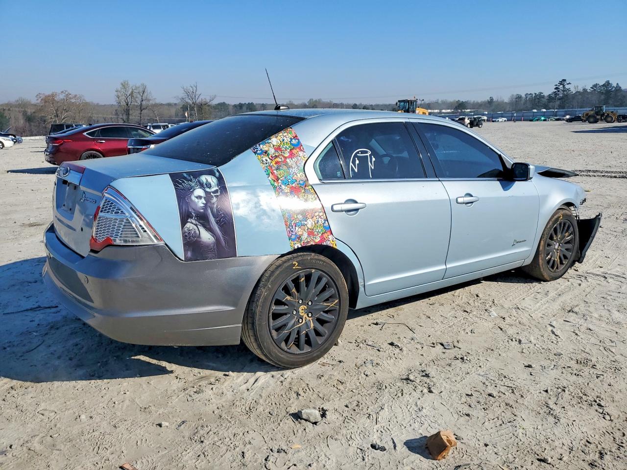 2011 Ford Fusion Hybrid Blue vin: 3FADP0L35BR244299