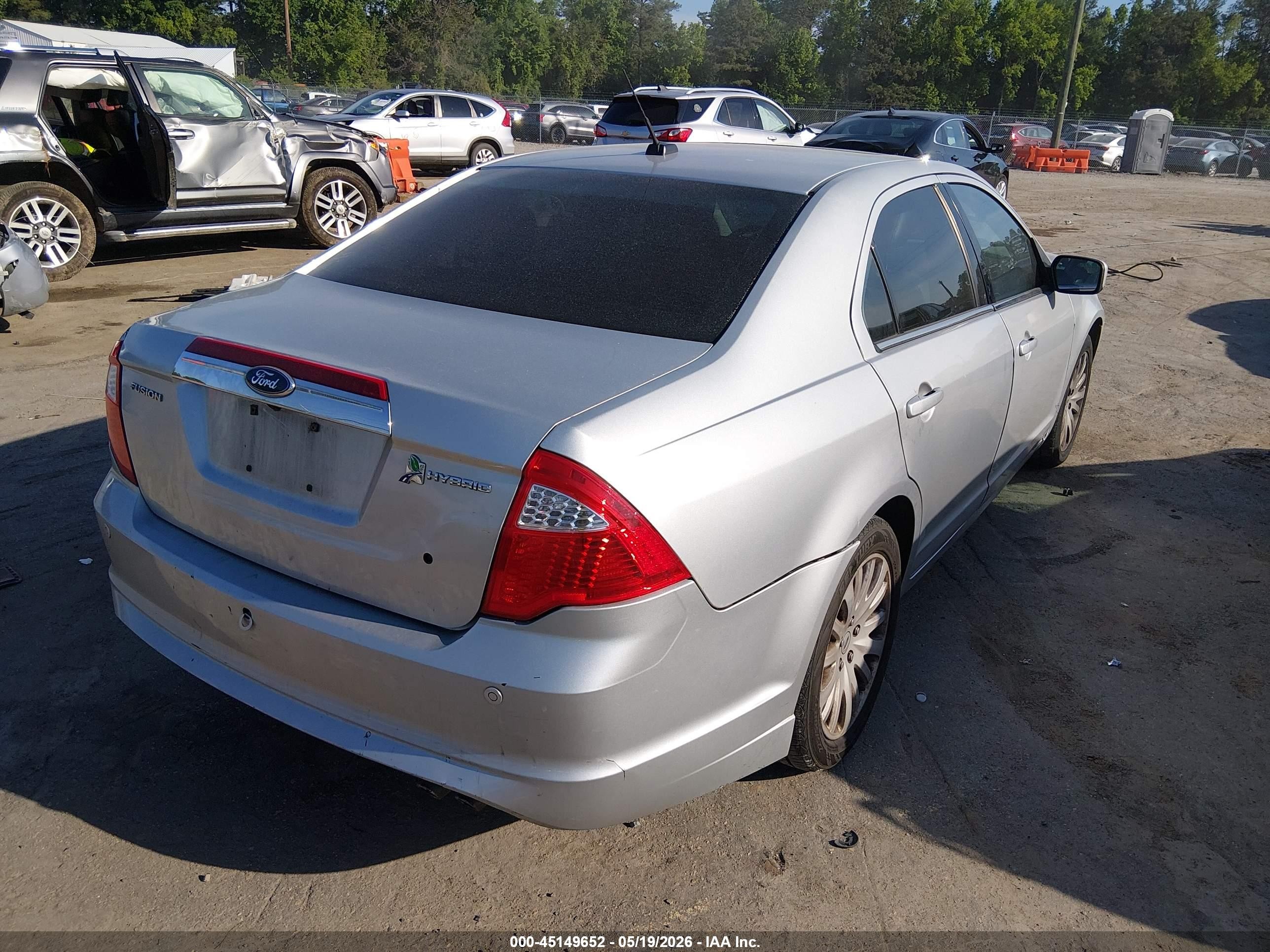 2011 Ford Fusion Hybrid   Серебряный vin: 3FADP0L35BR316473