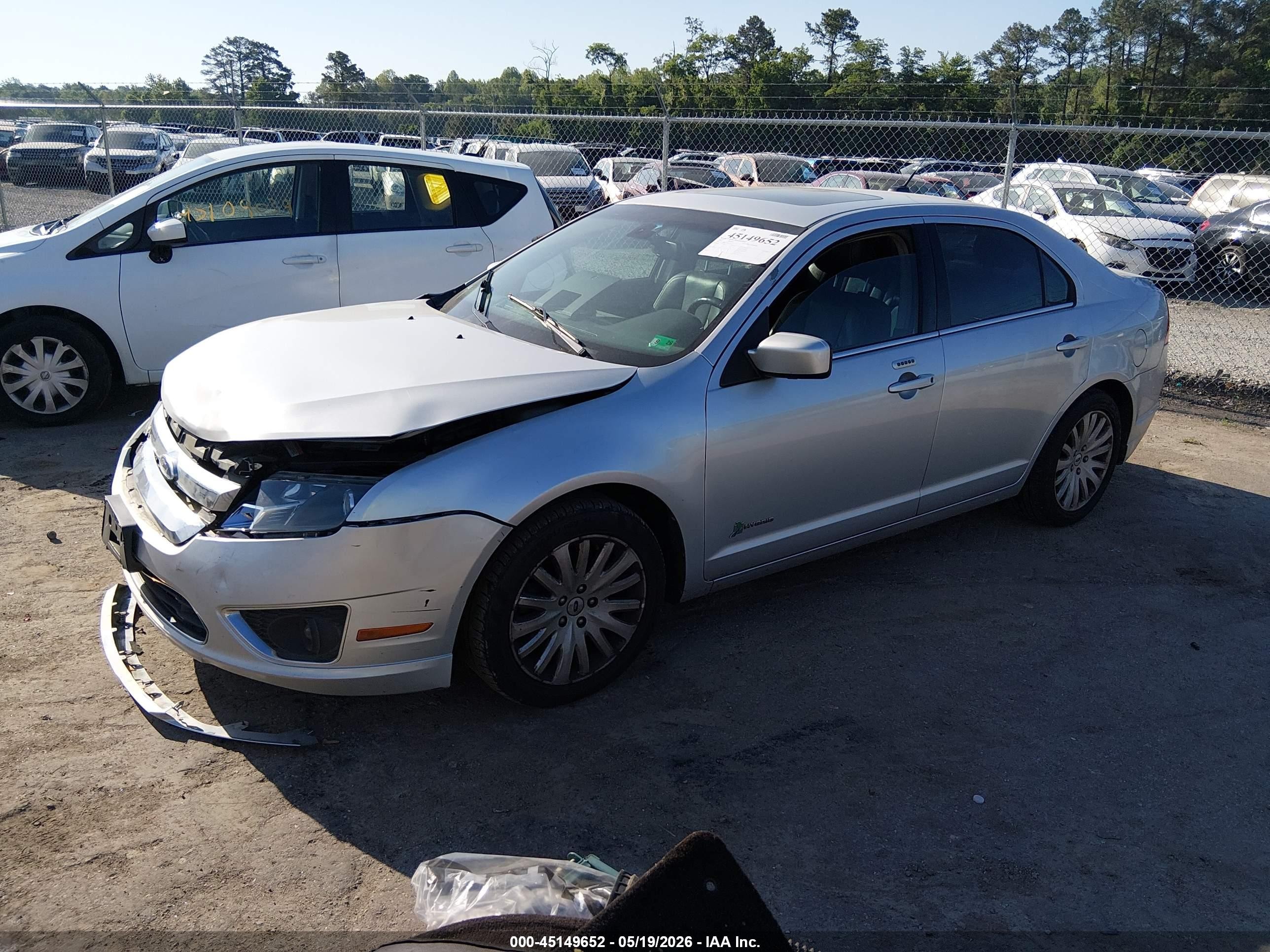 2011 Ford Fusion Hybrid   Серебряный vin: 3FADP0L35BR316473