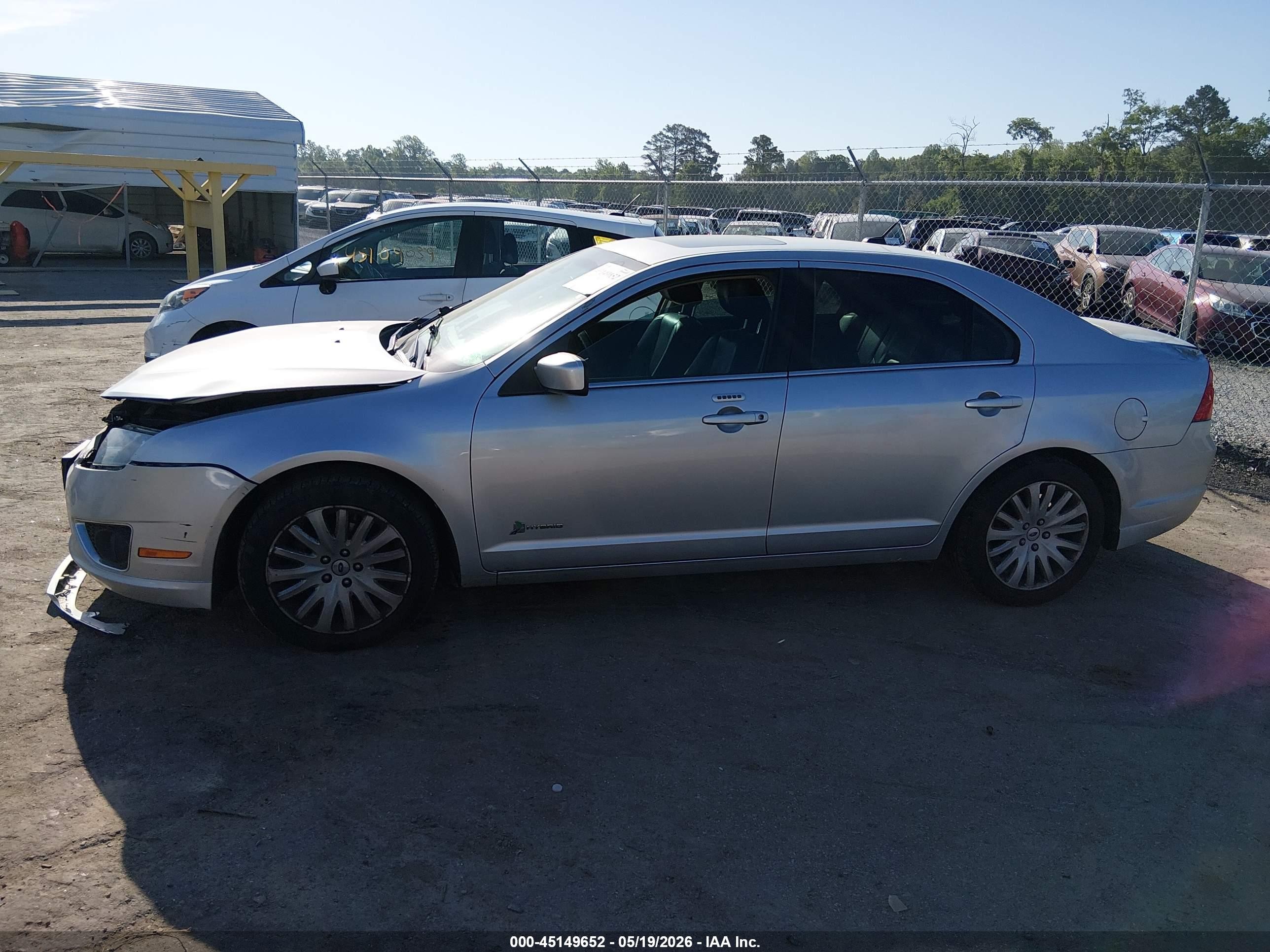 2011 Ford Fusion Hybrid   Серебряный vin: 3FADP0L35BR316473