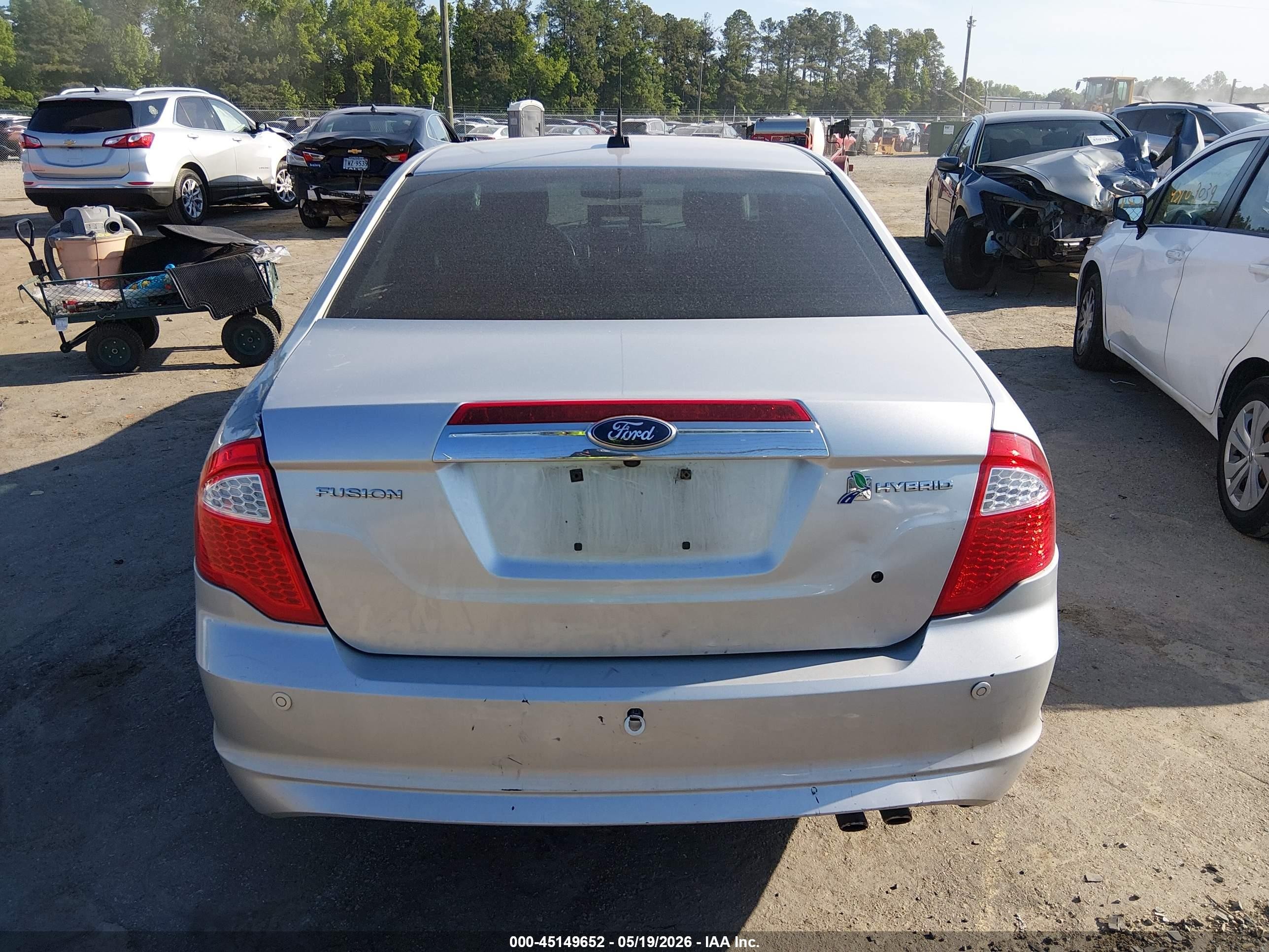 2011 Ford Fusion Hybrid   Серебряный vin: 3FADP0L35BR316473