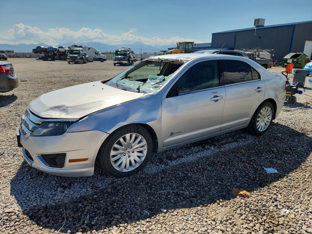 2012 Ford Fusion Hybrid Silver vin: 3FADP0L35CR187569