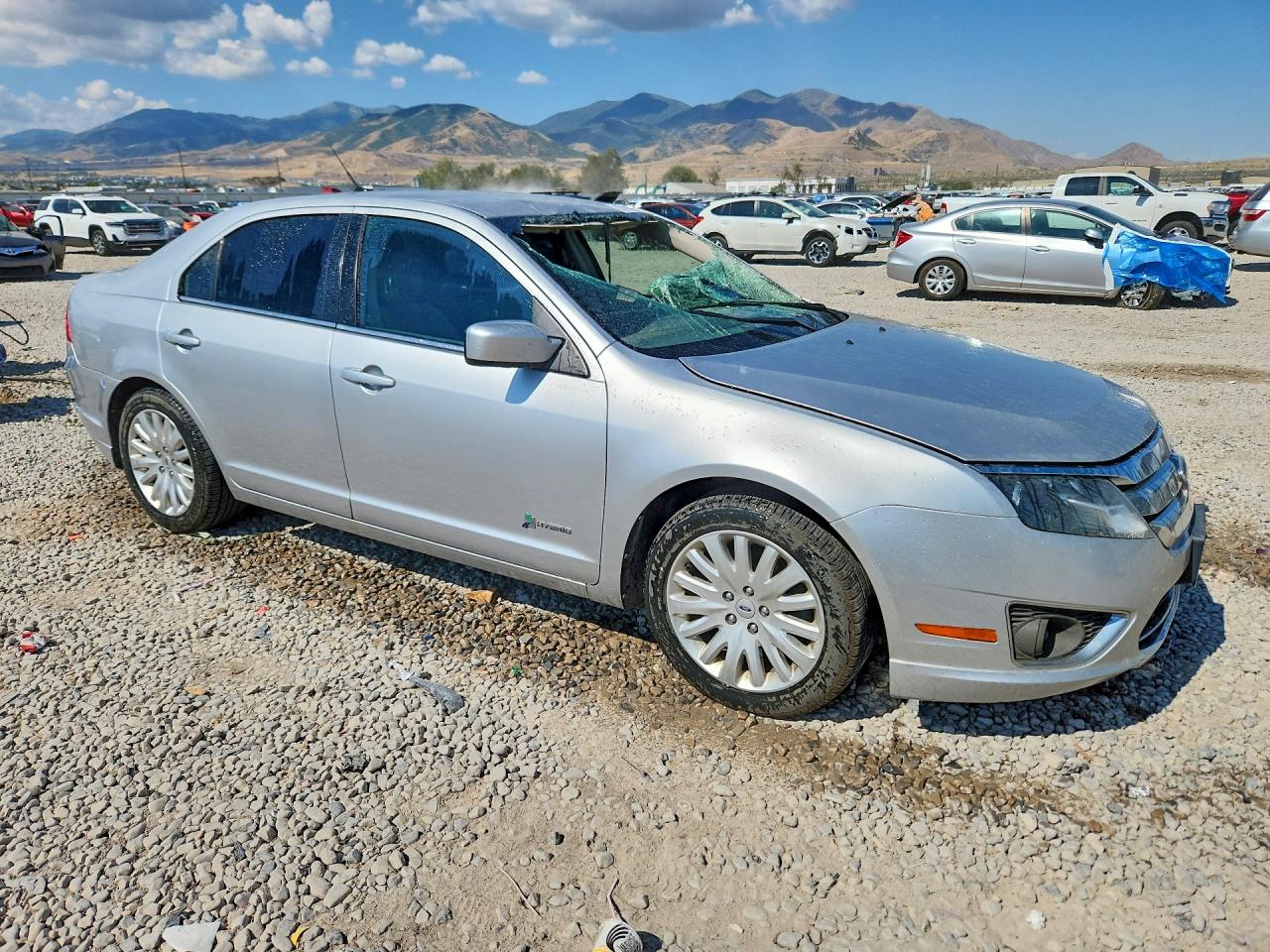 2012 Ford Fusion Hybrid Silver vin: 3FADP0L35CR187569