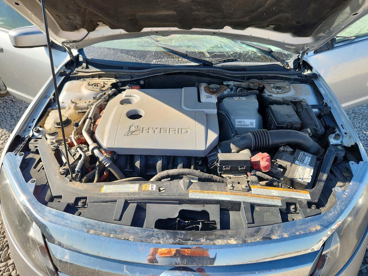 2012 Ford Fusion Hybrid Silver vin: 3FADP0L35CR187569
