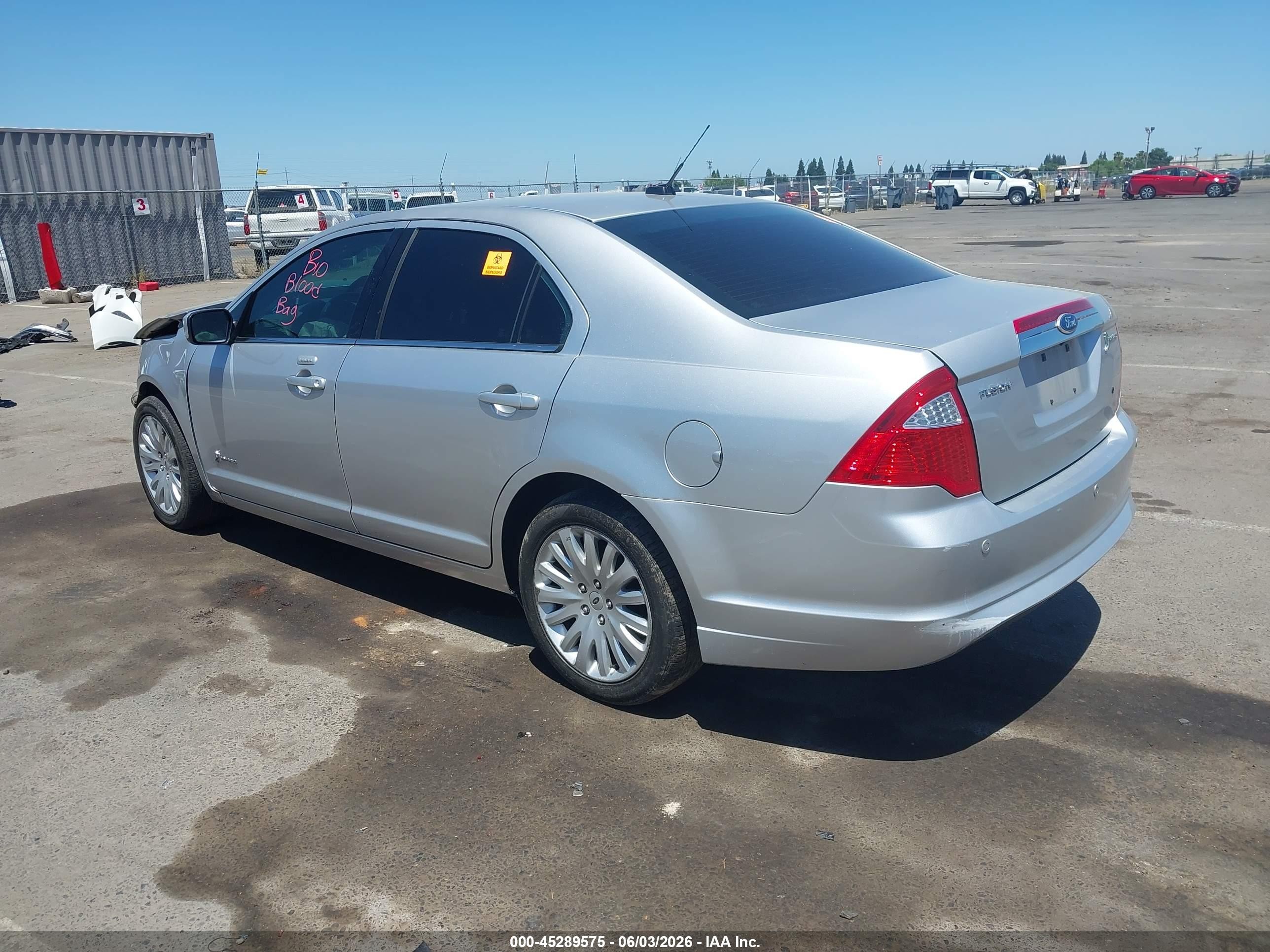2012 Ford Fusion Hybrid   Silver vin: 3FADP0L35CR212521